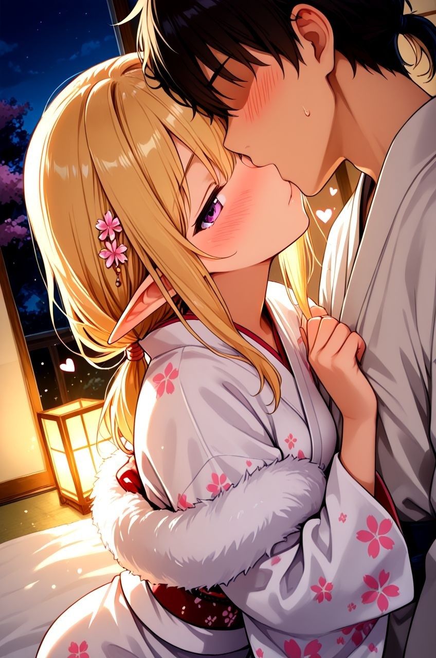 拾ったエルフがいつの間にか俺好みのエロ妻に成長していたお話 初詣編 〜異国の正月で振袖えっち。 新年もよろしくお願いします、旦那様〜 サンプル2ページ目