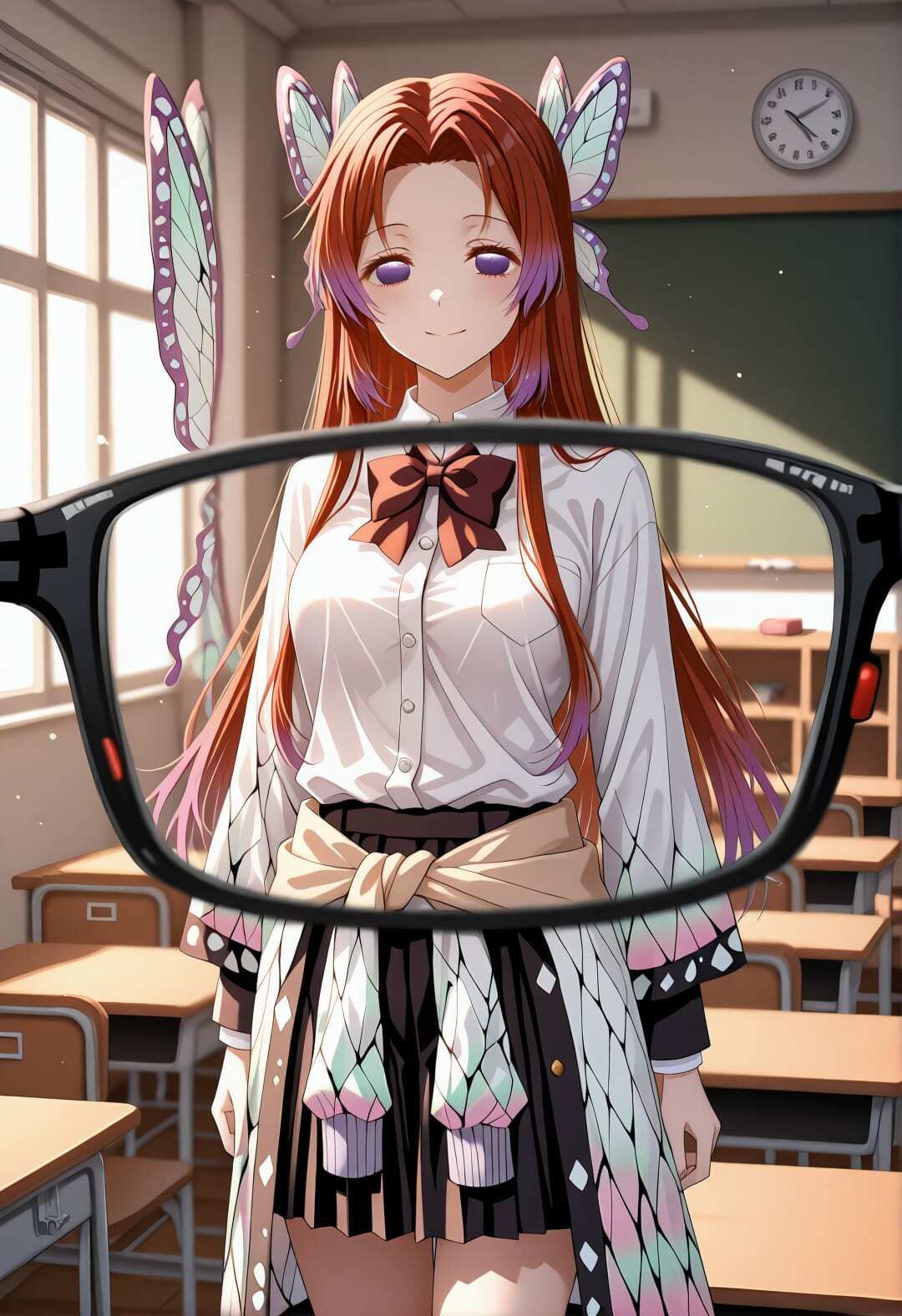 鬼〇の刃 胡蝶カ〇エ 催●学園生活 〜学校で堕ちる蝶の柱: 教室・プール・トイレでの完全服従エロ調教〜 サンプル2ページ目