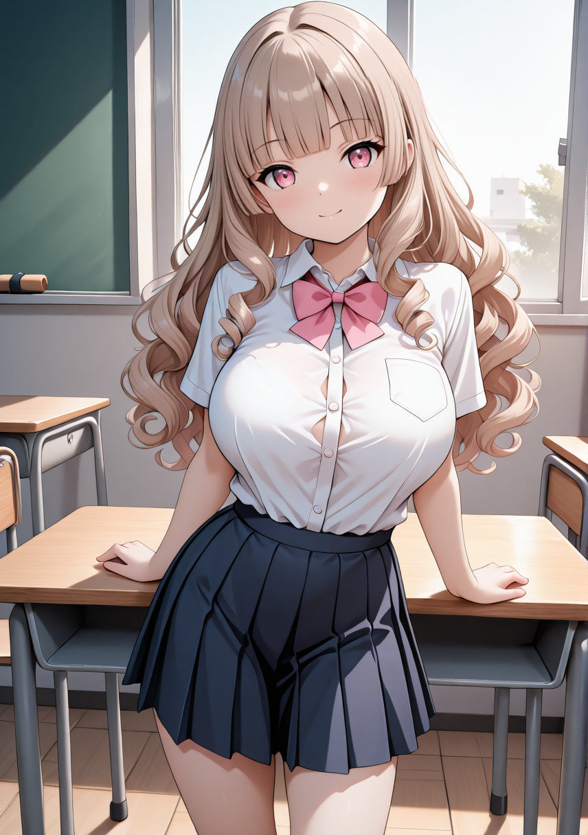 学園のお嬢様は実はビッチでした  宝条桜 （ほうじょうさくら） サンプル1ページ目