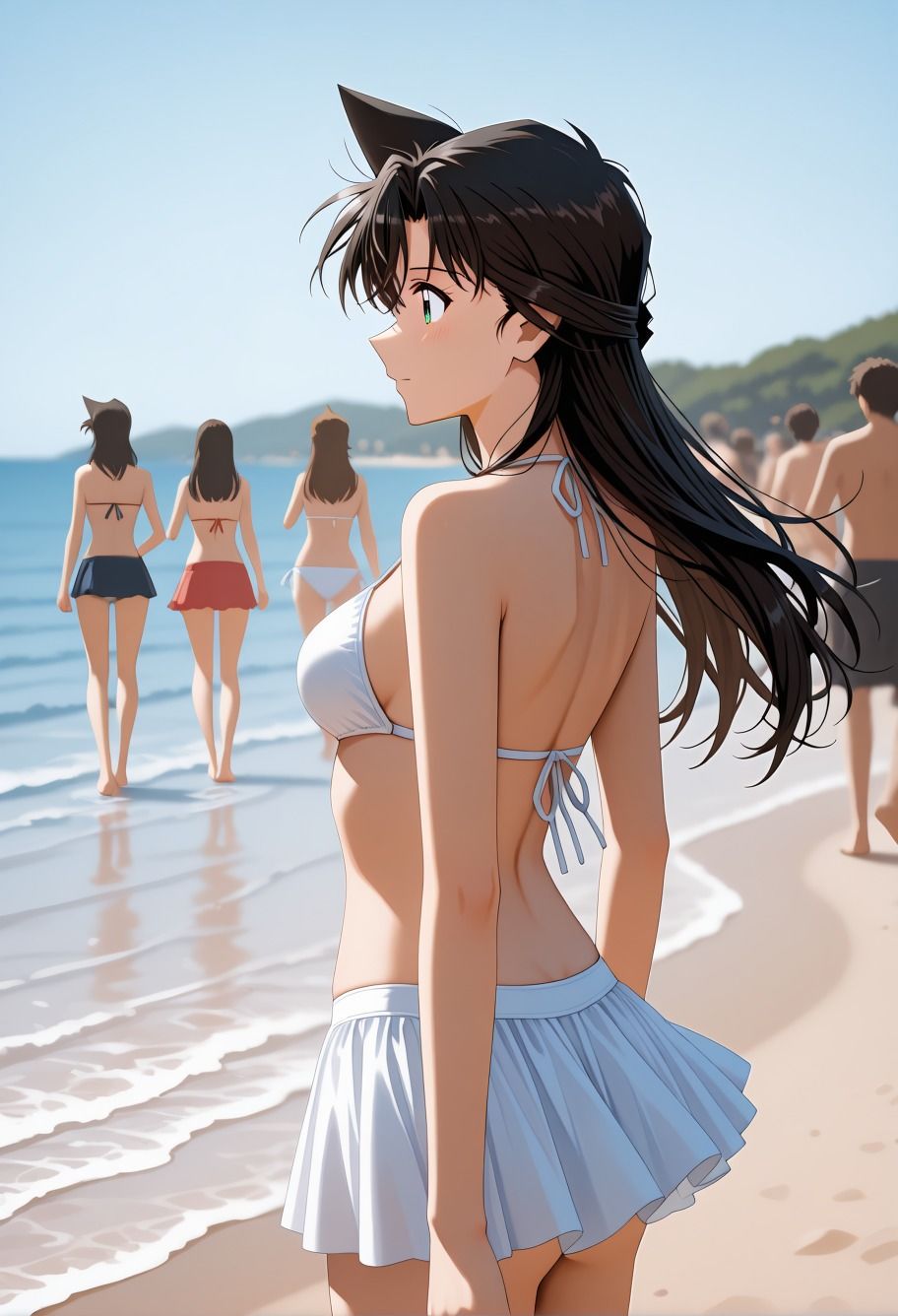 毛◯蘭催●堕ち:海水浴場でヌード公開オナニー、プールロッカールーム痴態満載コ〇ンパロディ サンプル5ページ目
