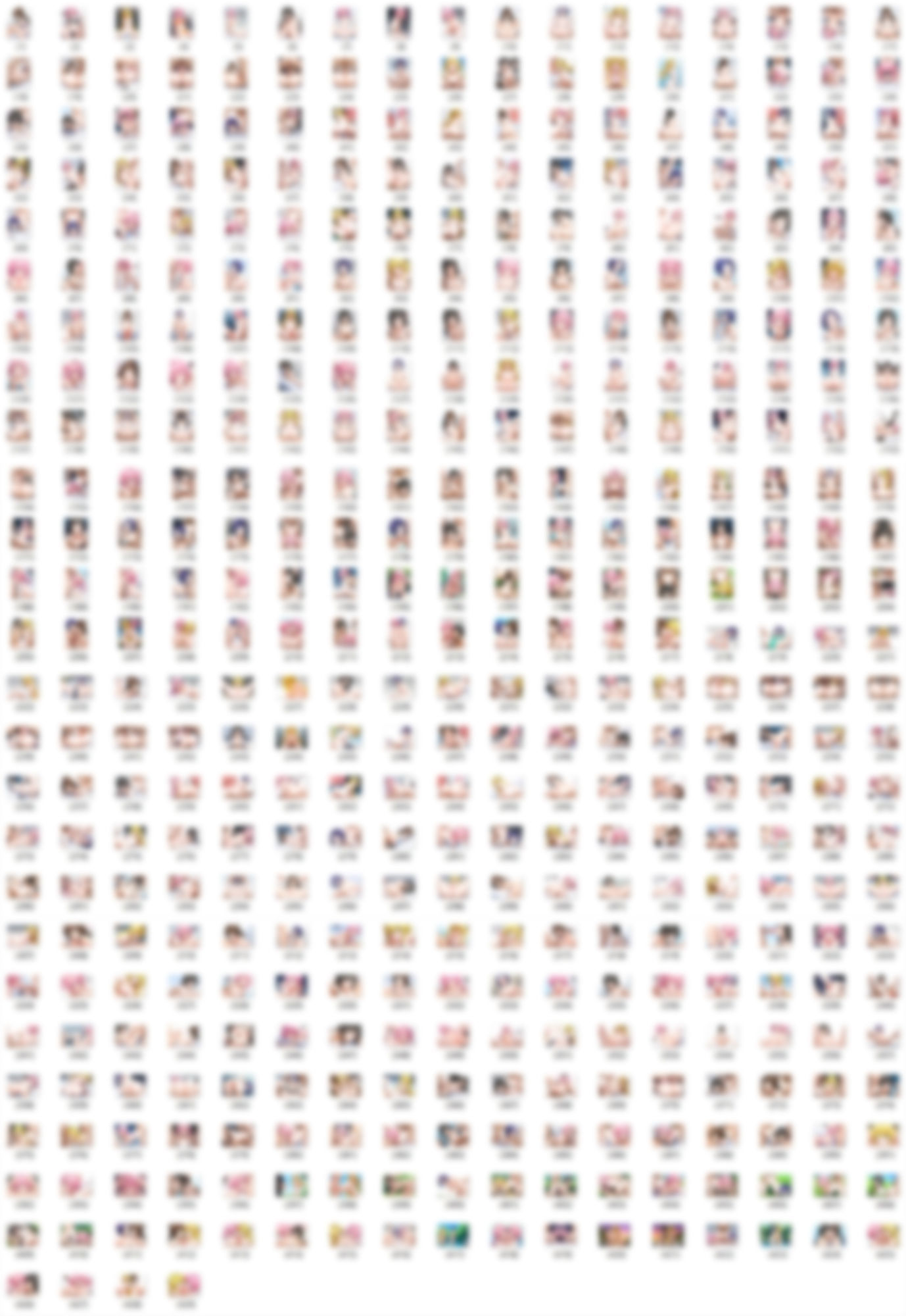 【男性器あり】7キャラ イラストまとめ （430枚） サンプル2ページ目