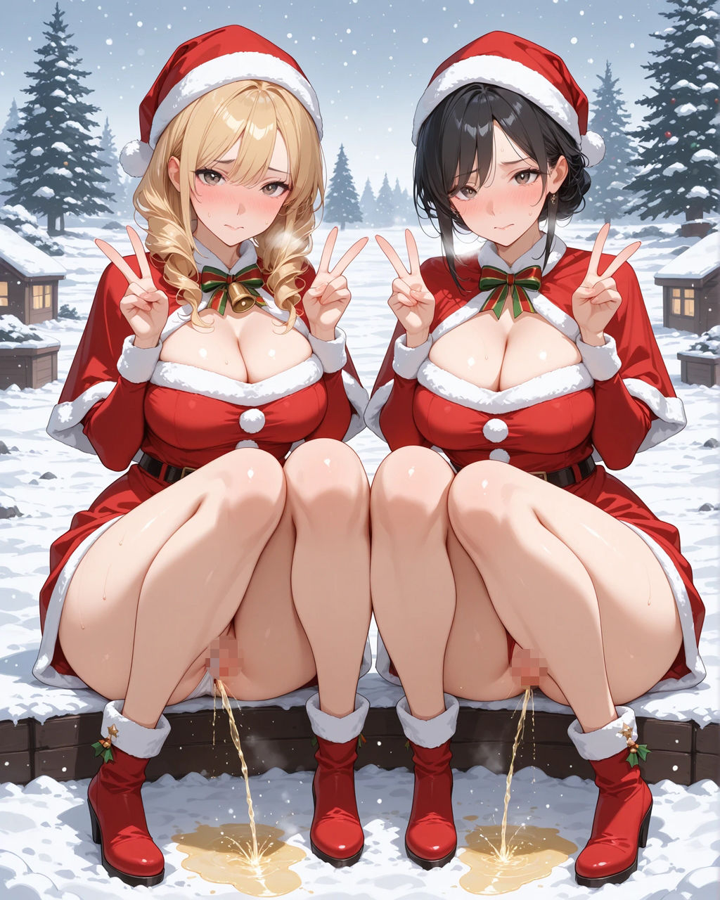 Holy Night Piss Festival 〜聖なる夜の放尿祭〜 サンプル1ページ目
