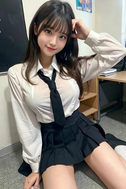 巨乳女子〇生教室で生着替え5 サンプル4ページ目