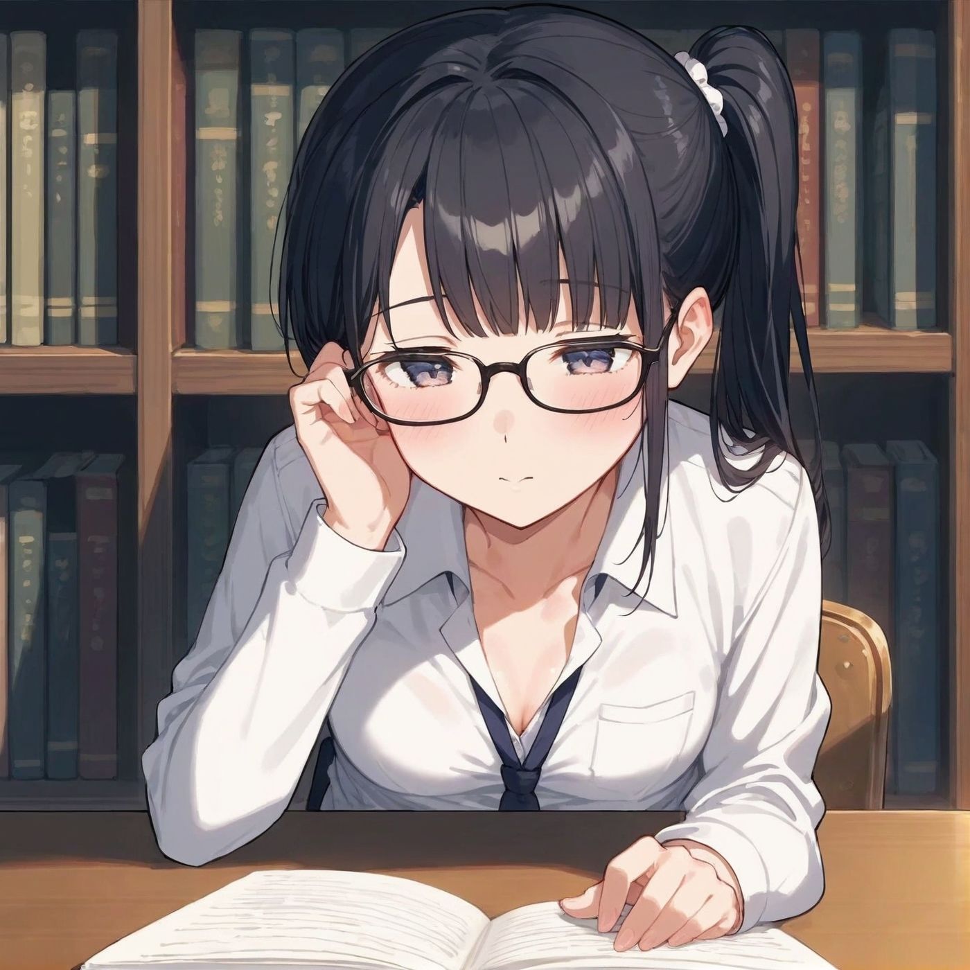 学園性活！図書委員と官能的な秘め事3【メガネ美少女の厳選CG350枚収録】 サンプル6ページ目
