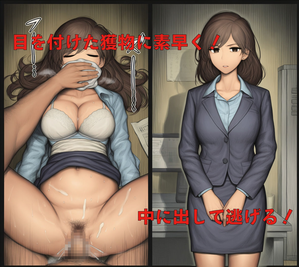クロロホルムでお休みなさい  OL編 サンプル1ページ目