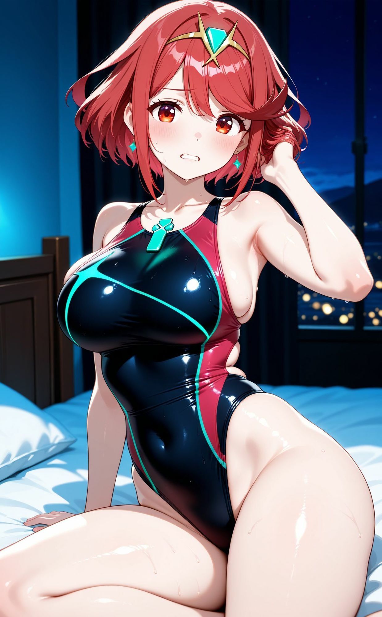 競泳水着部  ホ◯ラ編 サンプル1ページ目