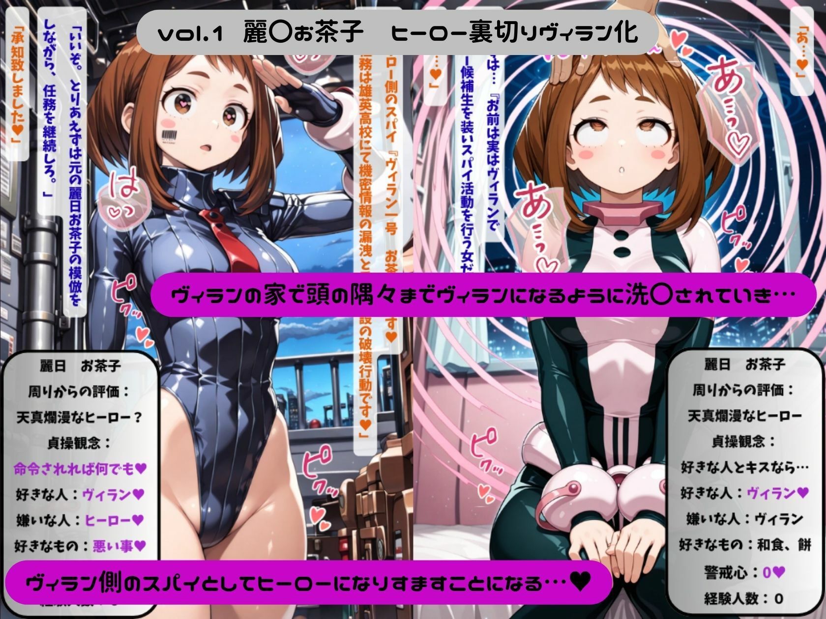 僕のヴィランアカデミア― 洗脳と人格排泄で悪堕ちするヒーロー ― サンプル2ページ目