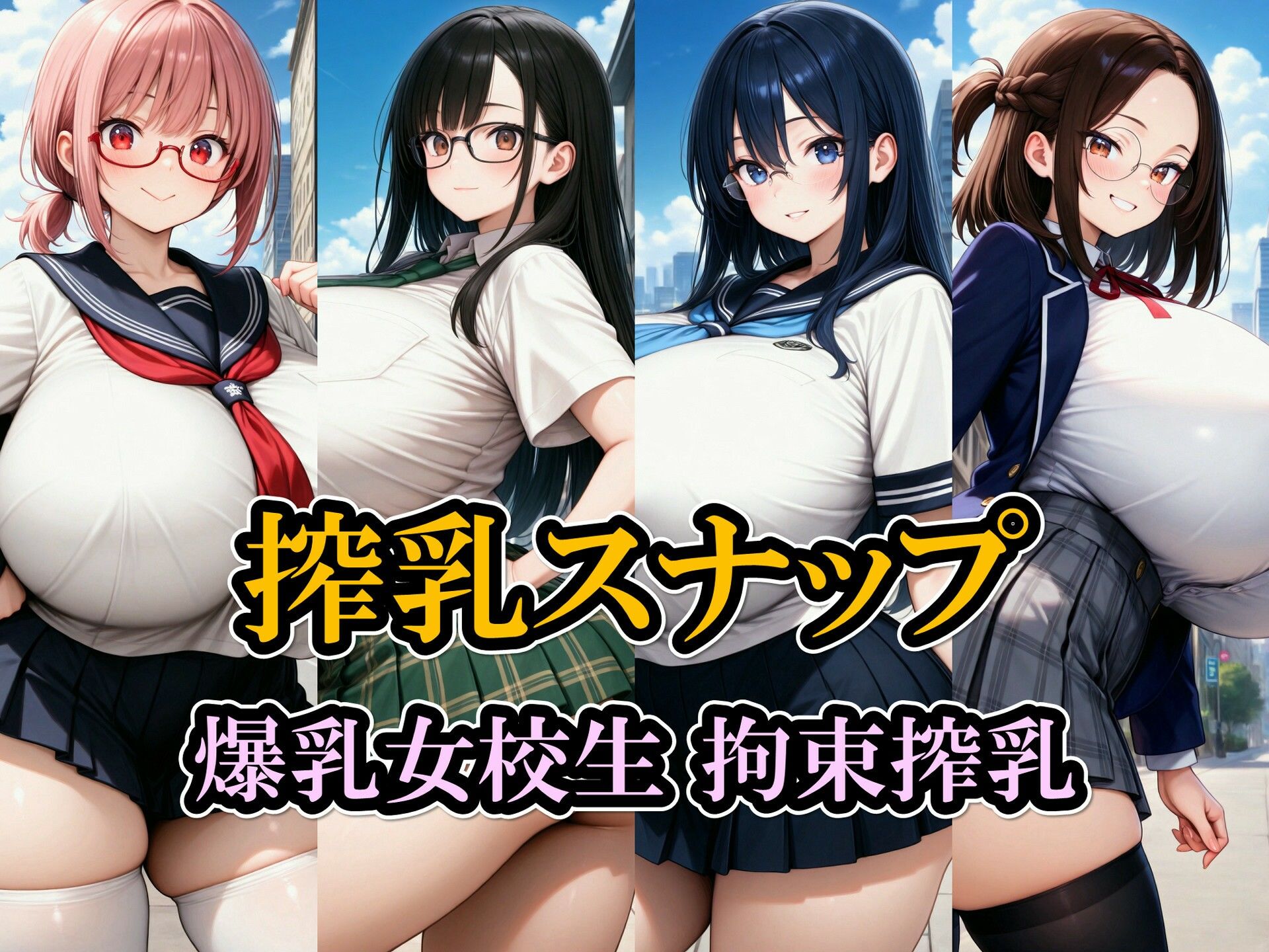 搾乳スナップ/爆乳女校生 拘束搾乳 サンプル1ページ目