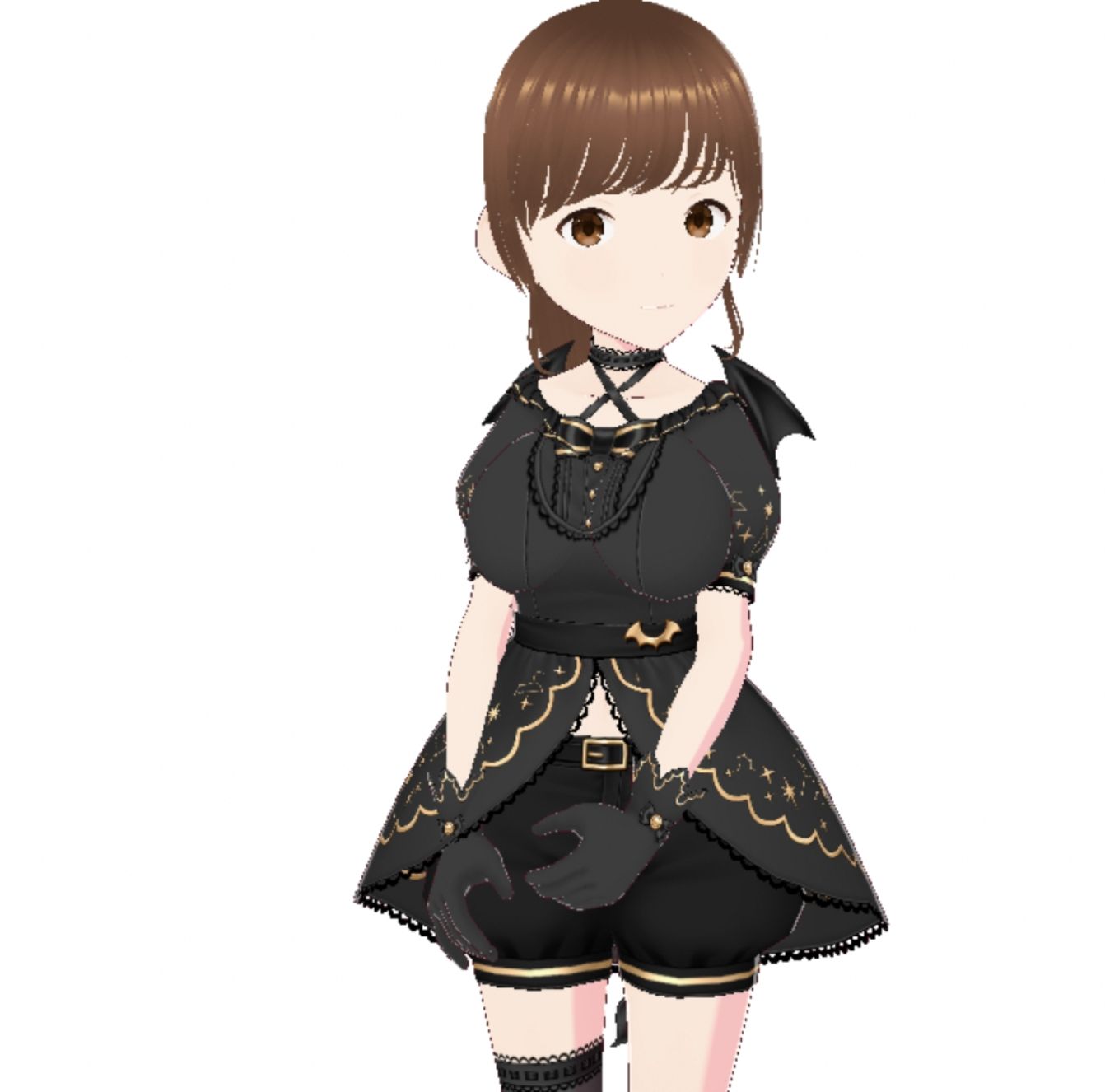 黒いドレスを着たお姉さん（セリフなし  3DCGモデル  イラスト集） サンプル5ページ目