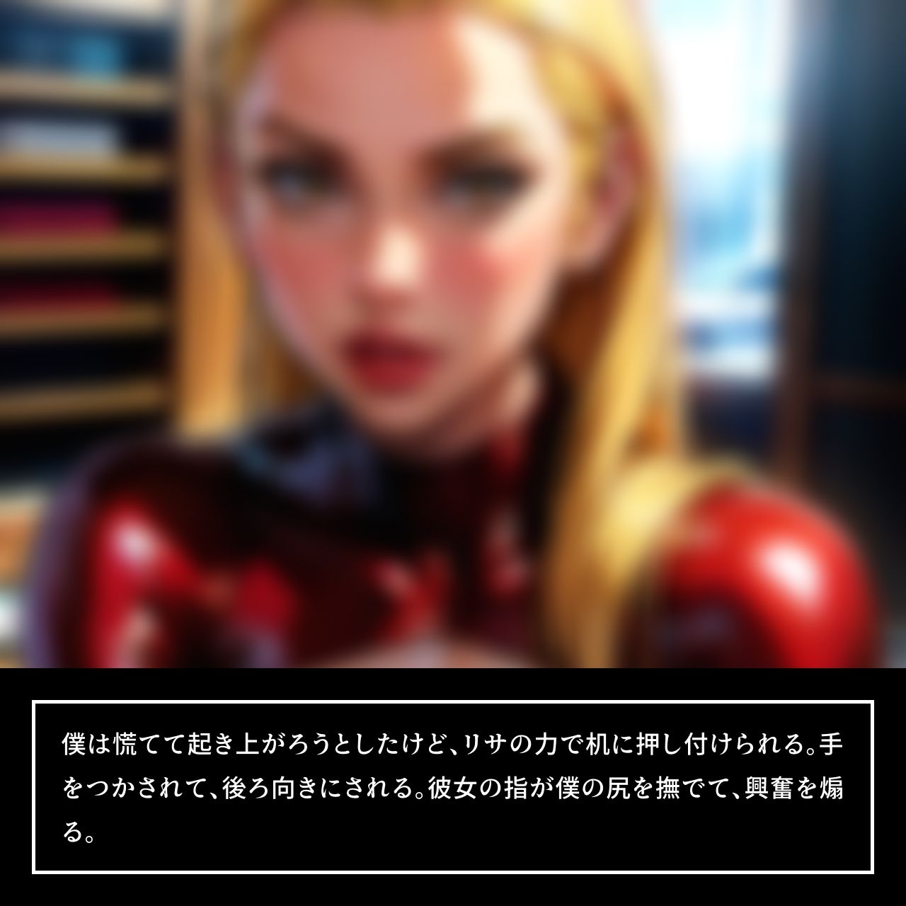 未来からタイムトラベルしてきた ムチムチボンテージ姿のお姉さんに 強●的に連続射精させられ マゾ調教の快楽地獄に堕ちた僕 -絶頂の未来へ連れ去られ 毎日フェラと騎乗位で 精液を搾り取られる快楽の日々- サンプル6ページ目