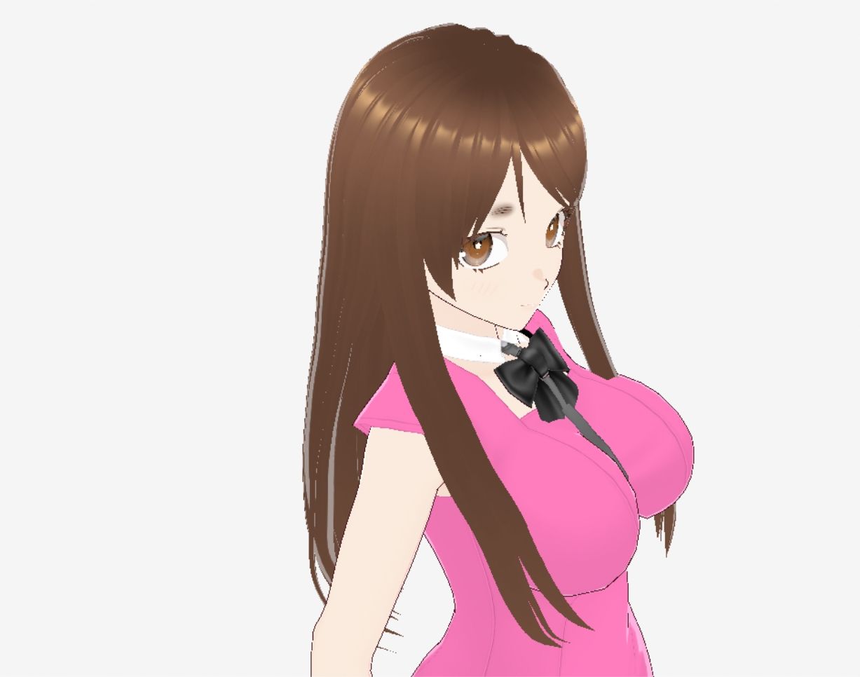 ピンクの洋服の美女が色々なポーズをとっている（セリフなし  3DCGモデル  イラスト集） サンプル3ページ目