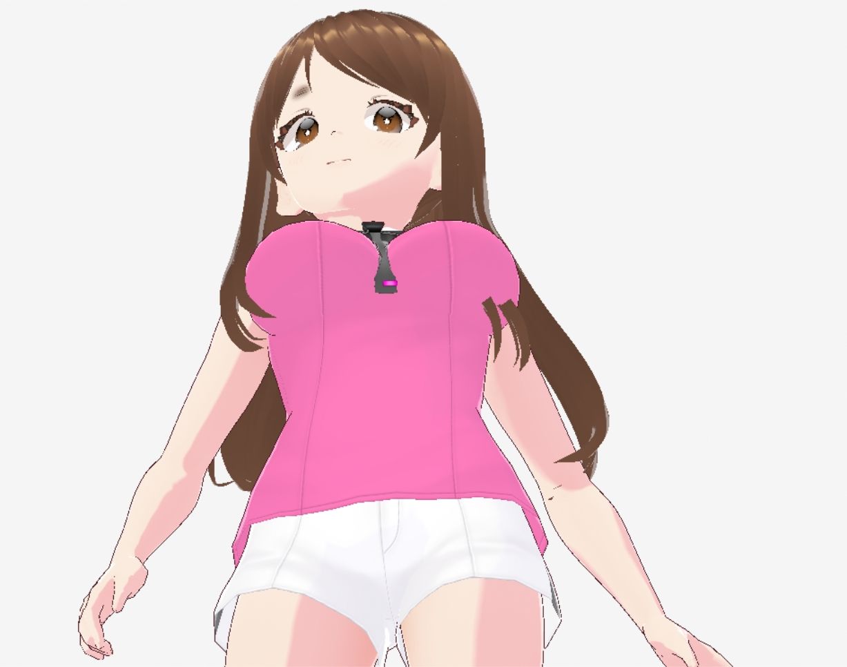 ピンクの洋服の美女が色々なポーズをとっている（セリフなし  3DCGモデル  イラスト集） サンプル5ページ目