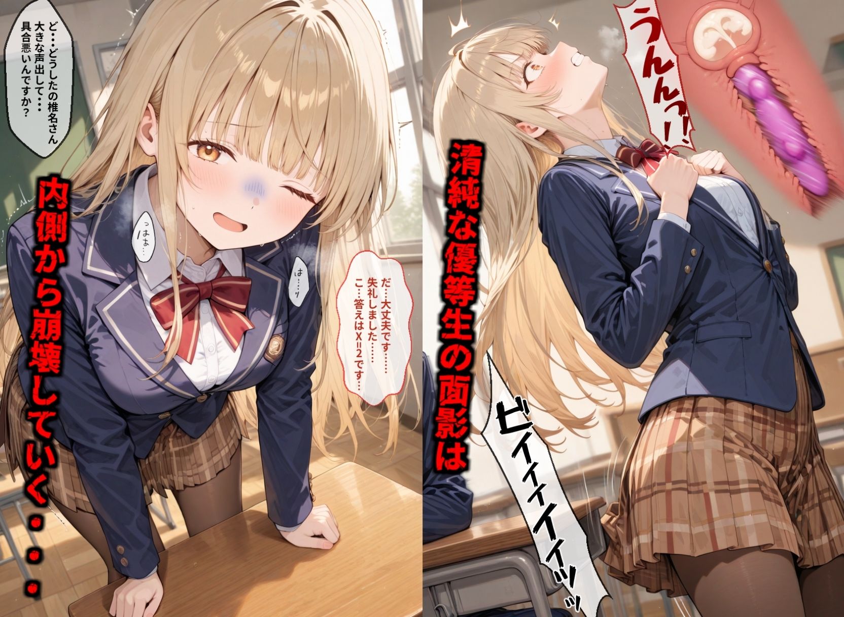 【セリフ付き画像集】純潔崩壊 椎〇真昼 後編  汚された天使の終着点。体育倉庫での支配と彼氏の目前で晒される自宅での惨劇 サンプル2ページ目