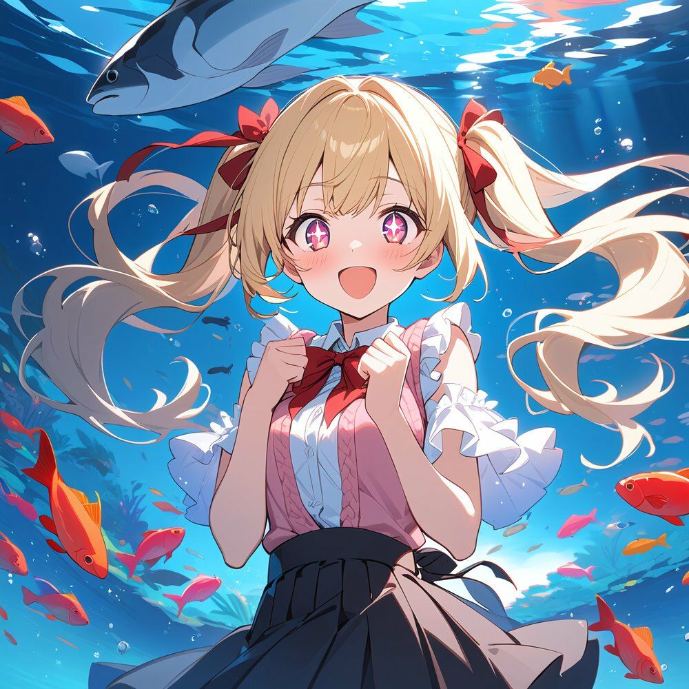 甘えんぼ彼女・莉愛 -水族館デート日記- サンプル2ページ目