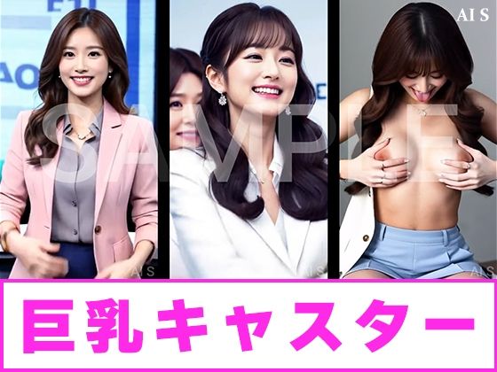 【約40分】『女性キャスターの乳揉み』巨乳と知性の仮面が外れるとき。-AIで描く究極の美女達- サンプル2ページ目