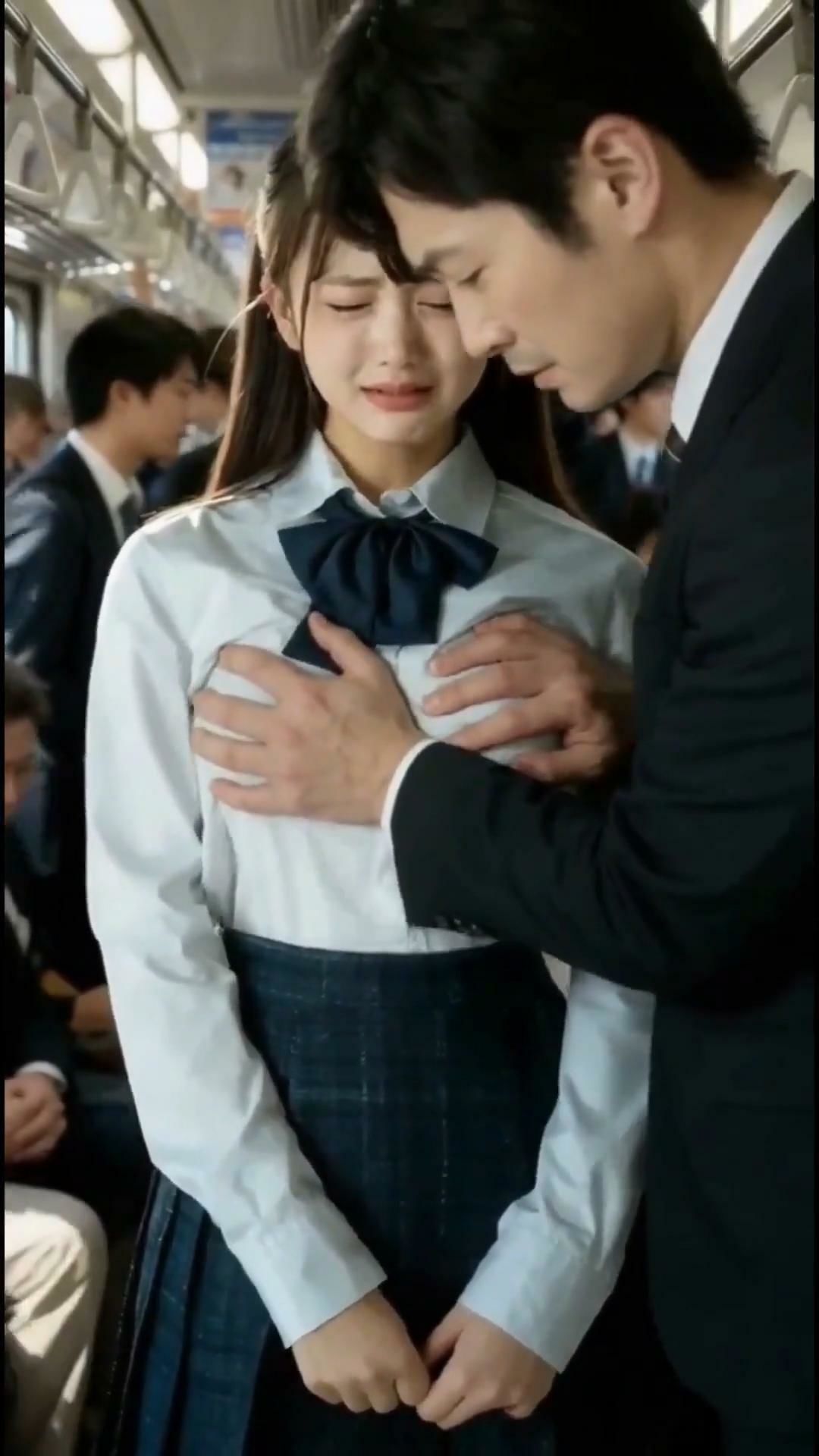 実写系！抵抗できない女子校生を触る動画 サンプル3ページ目
