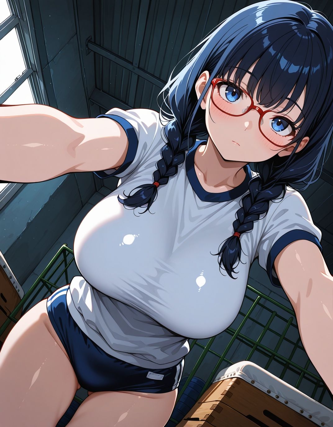 ブルマ日和。― 三つ編みメガネ女子編 ― サンプル1ページ目