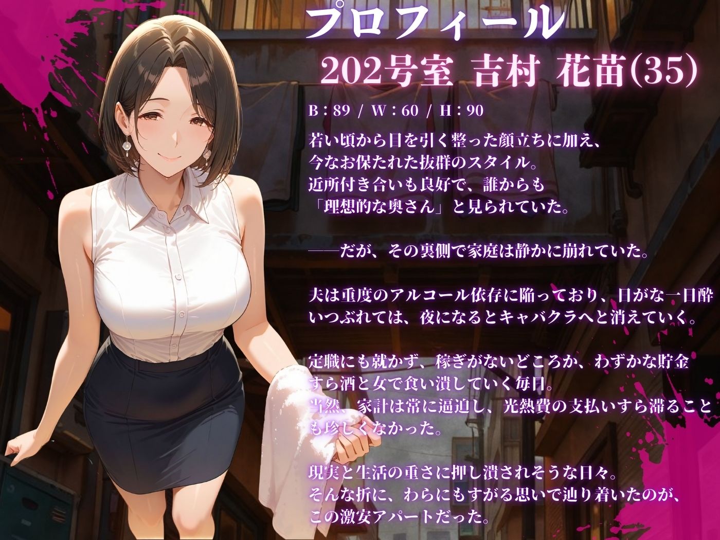 【4K高画質】人妻限定アパート〜大家のペットになった日編〜_総集編 1 サンプル7ページ目