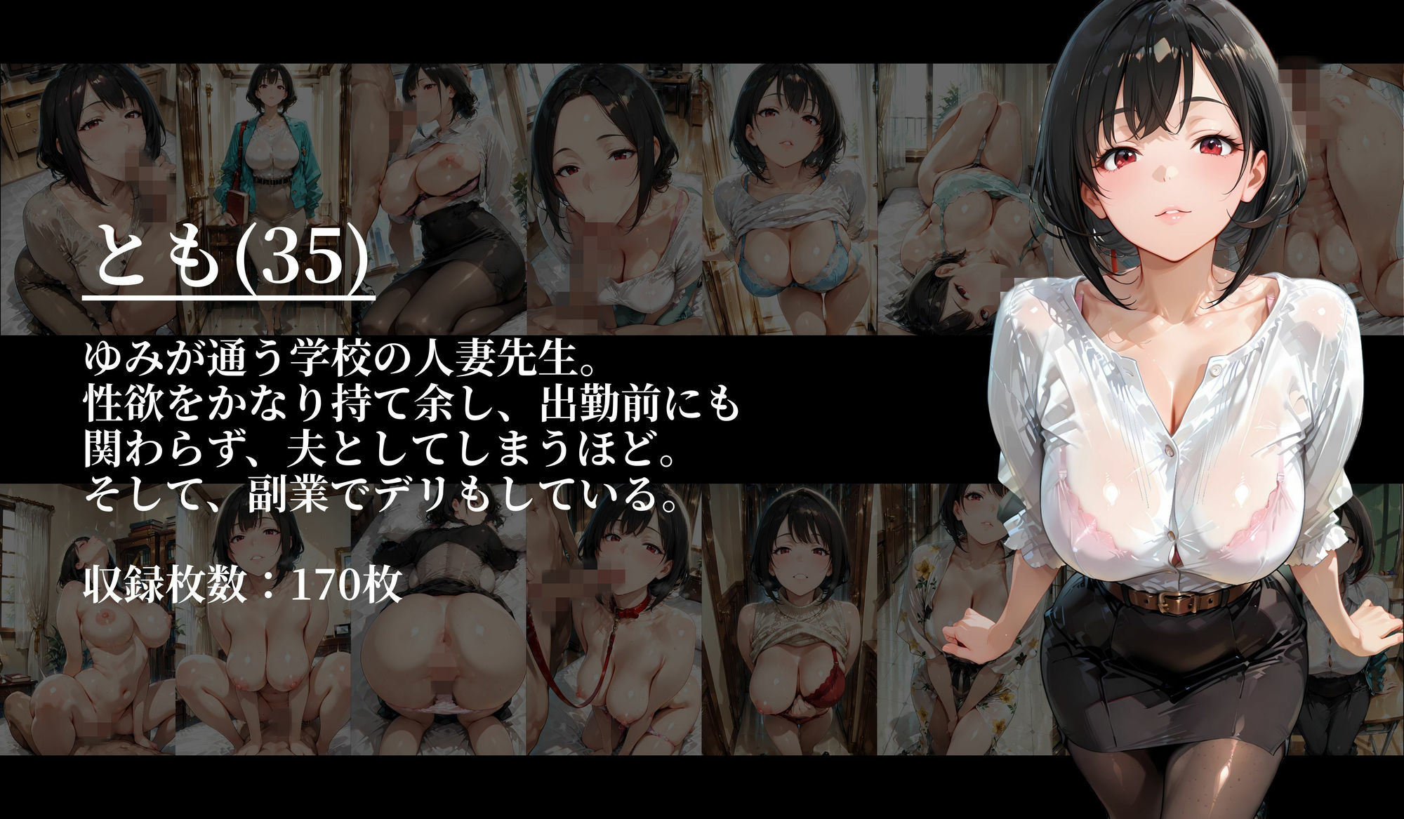 ［500枚の長編］［4K縦長高画質］都立○○学園の裏事情 サンプル4ページ目