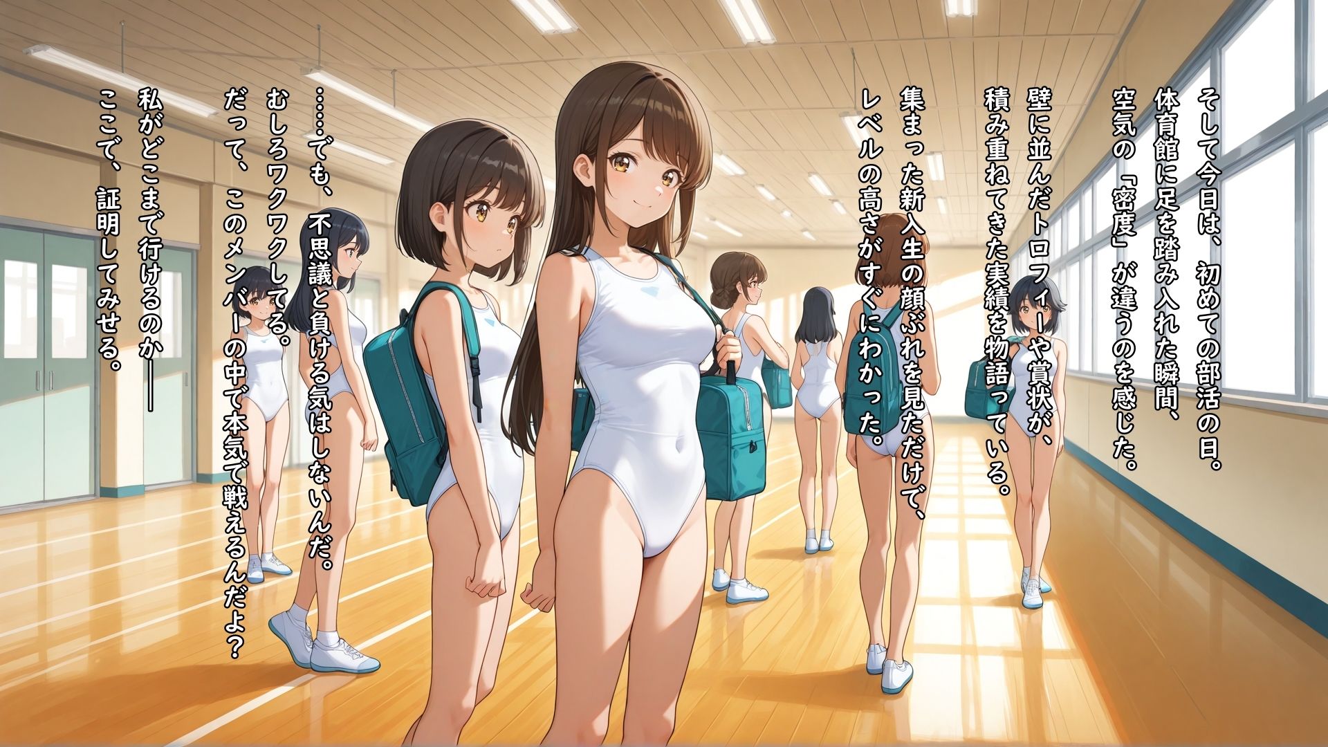 推薦で入部した新体操部の先輩に性玩具として敏感な性感帯を弄ばれ何回イってもやめてもらえない女の子 サンプル2ページ目