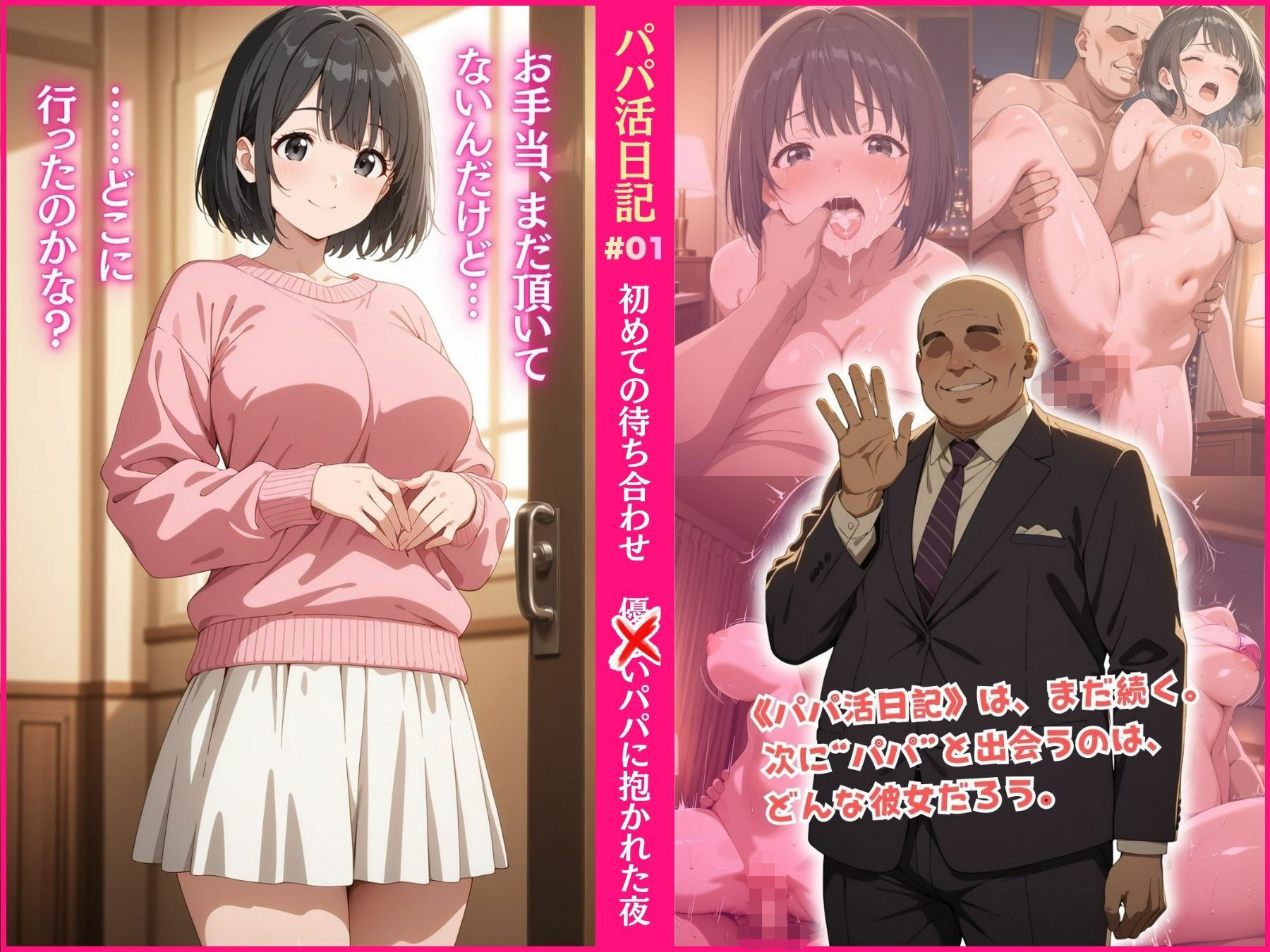パパ活日記 ＃01 …聞いてないんですけど？ サンプル8ページ目