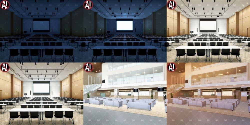 みにくる背景CG素材集『病院編』part02-大学病院-A サンプル1ページ目