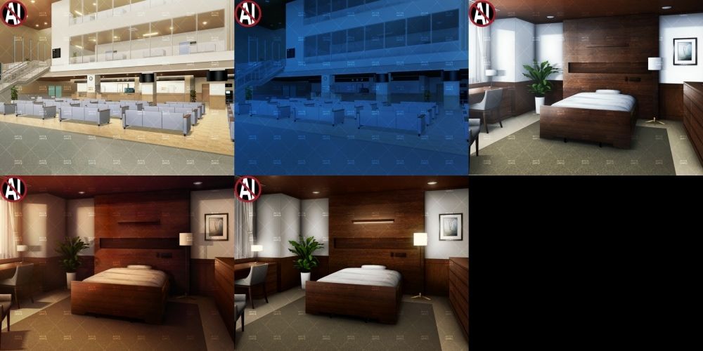 みにくる背景CG素材集『病院編』part02-大学病院-A サンプル2ページ目