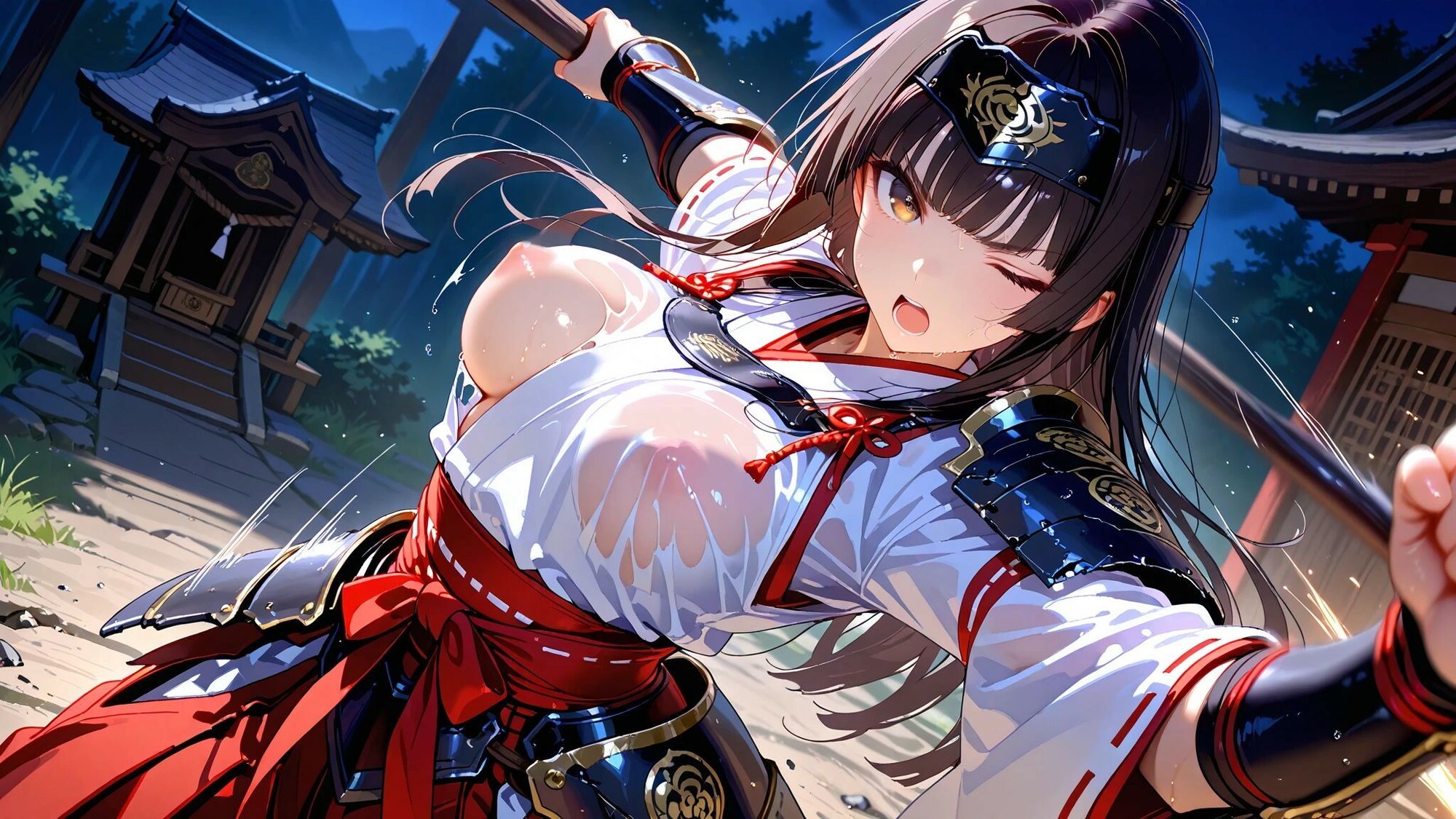 神前に散りし戦巫女の純潔 サンプル3ページ目