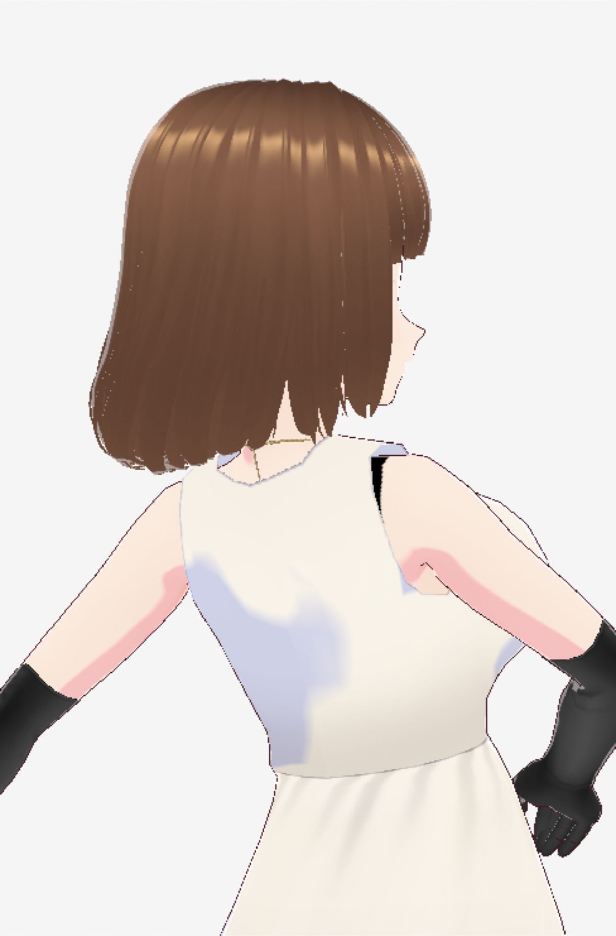 スカートの下にガーターストッキングを着たレディ（セリフなし  3DCGモデル  イラスト集） サンプル2ページ目
