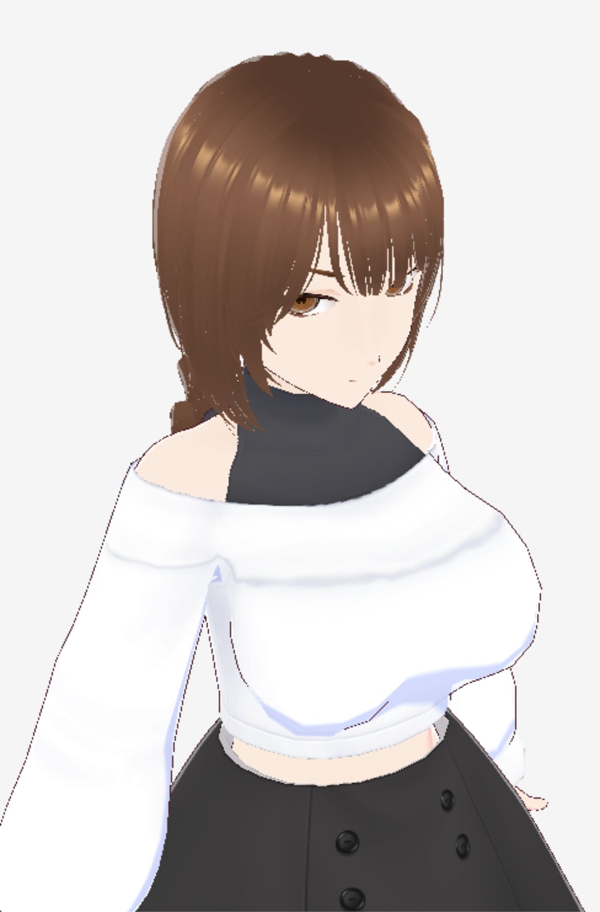 ツンデレっぽい巨乳のお姉さん（セリフなし  3DCGモデル  イラスト集） サンプル3ページ目