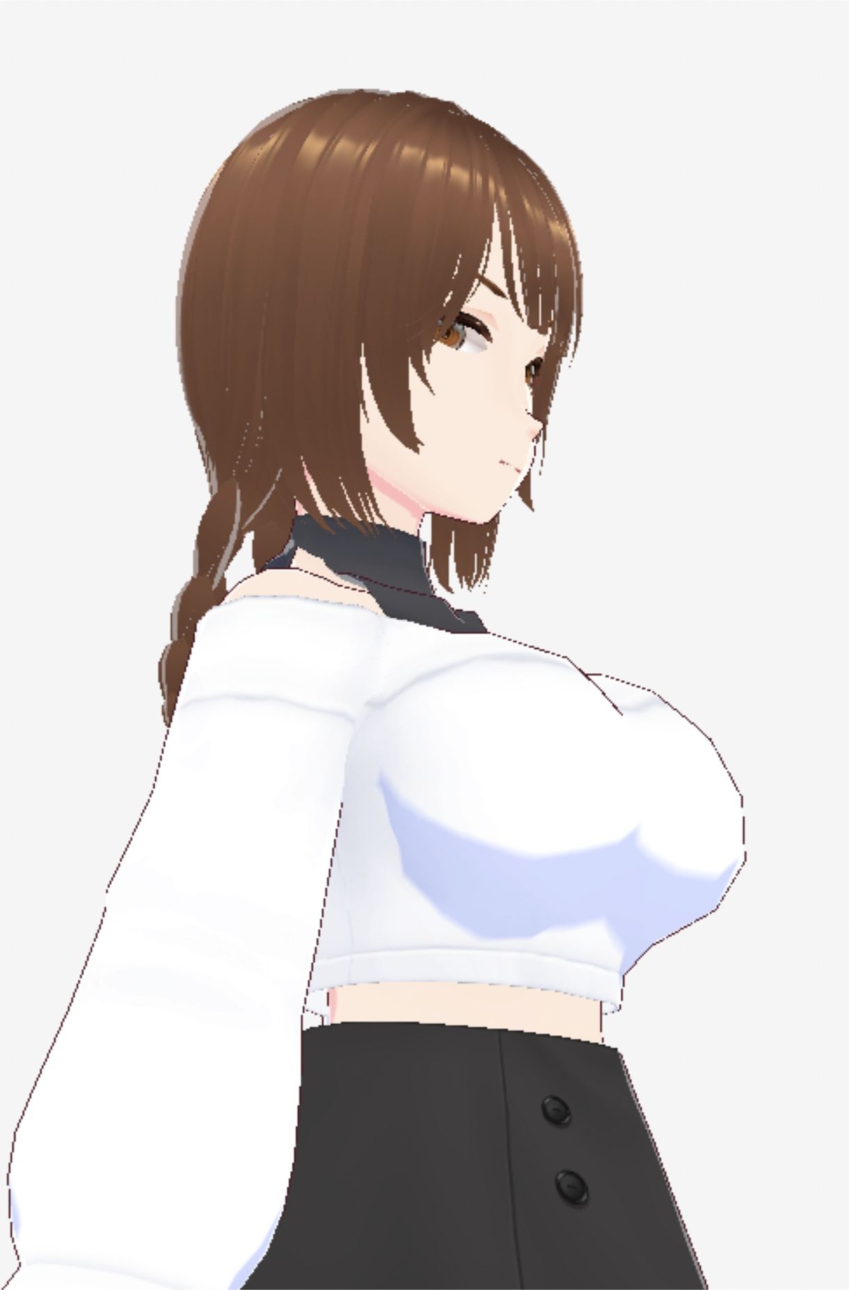 ツンデレっぽい巨乳のお姉さん（セリフなし  3DCGモデル  イラスト集） サンプル4ページ目