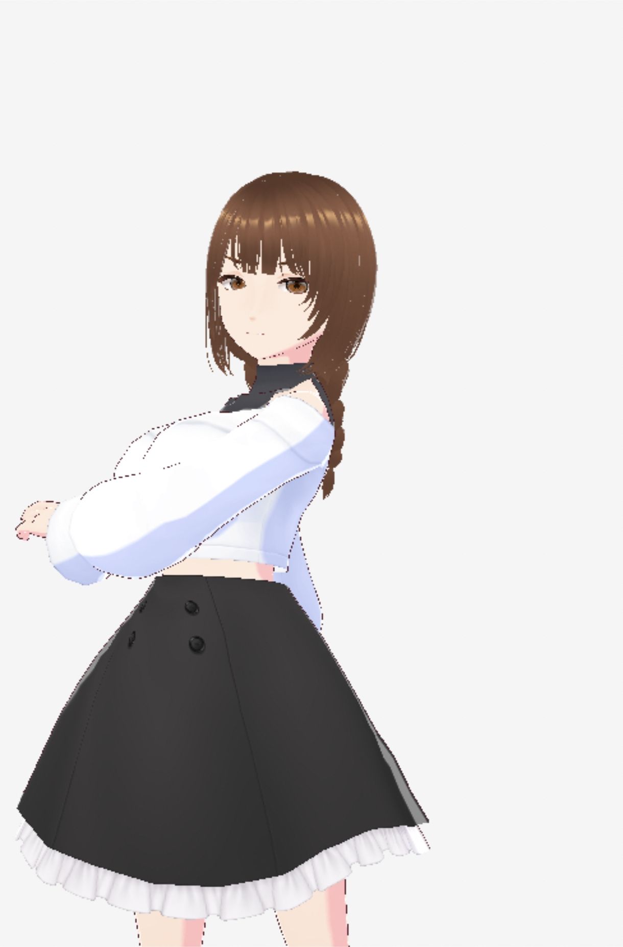 ツンデレっぽい巨乳のお姉さん（セリフなし  3DCGモデル  イラスト集） サンプル5ページ目