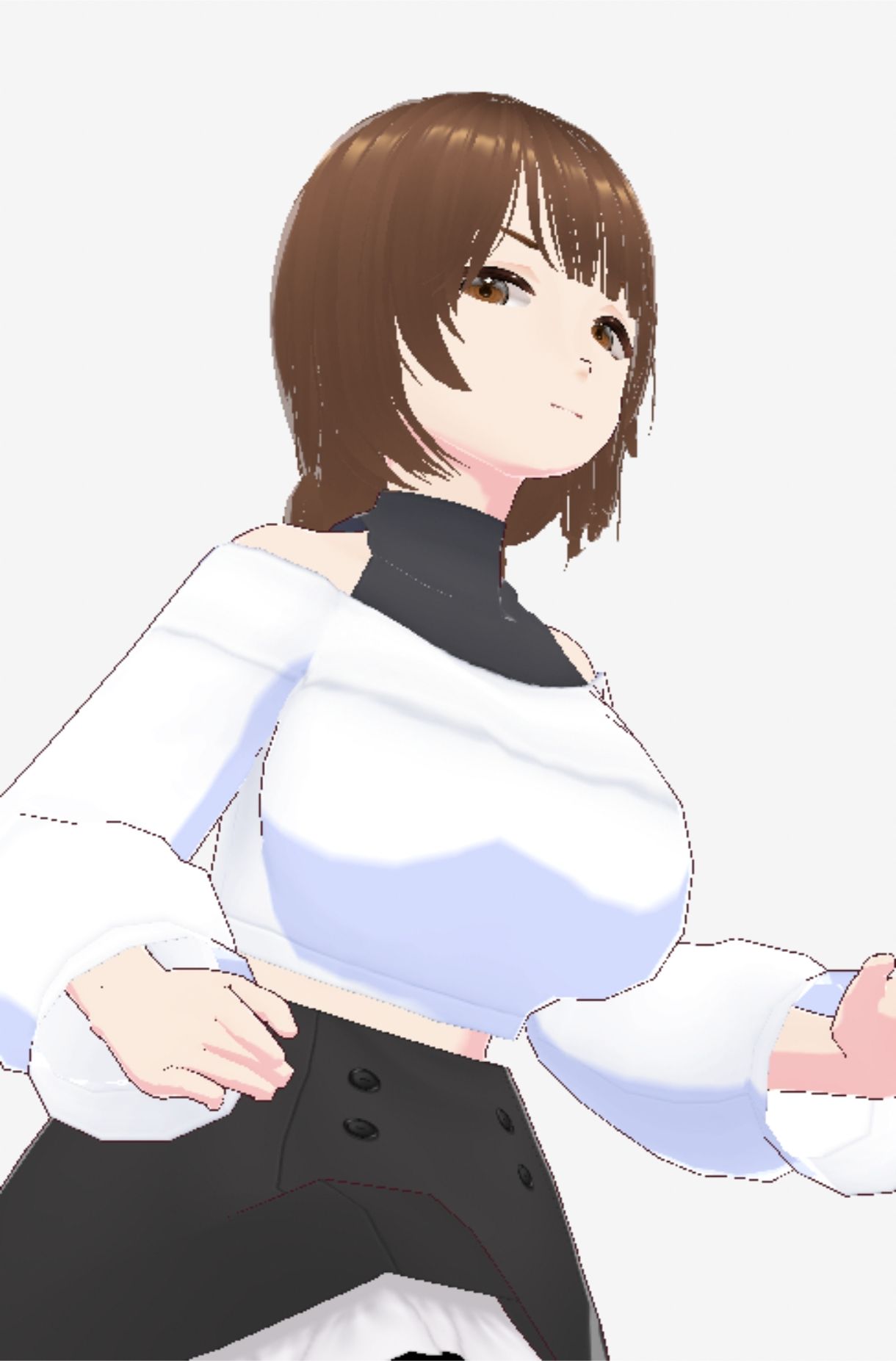 ツンデレっぽい巨乳のお姉さん（セリフなし  3DCGモデル  イラスト集） サンプル10ページ目