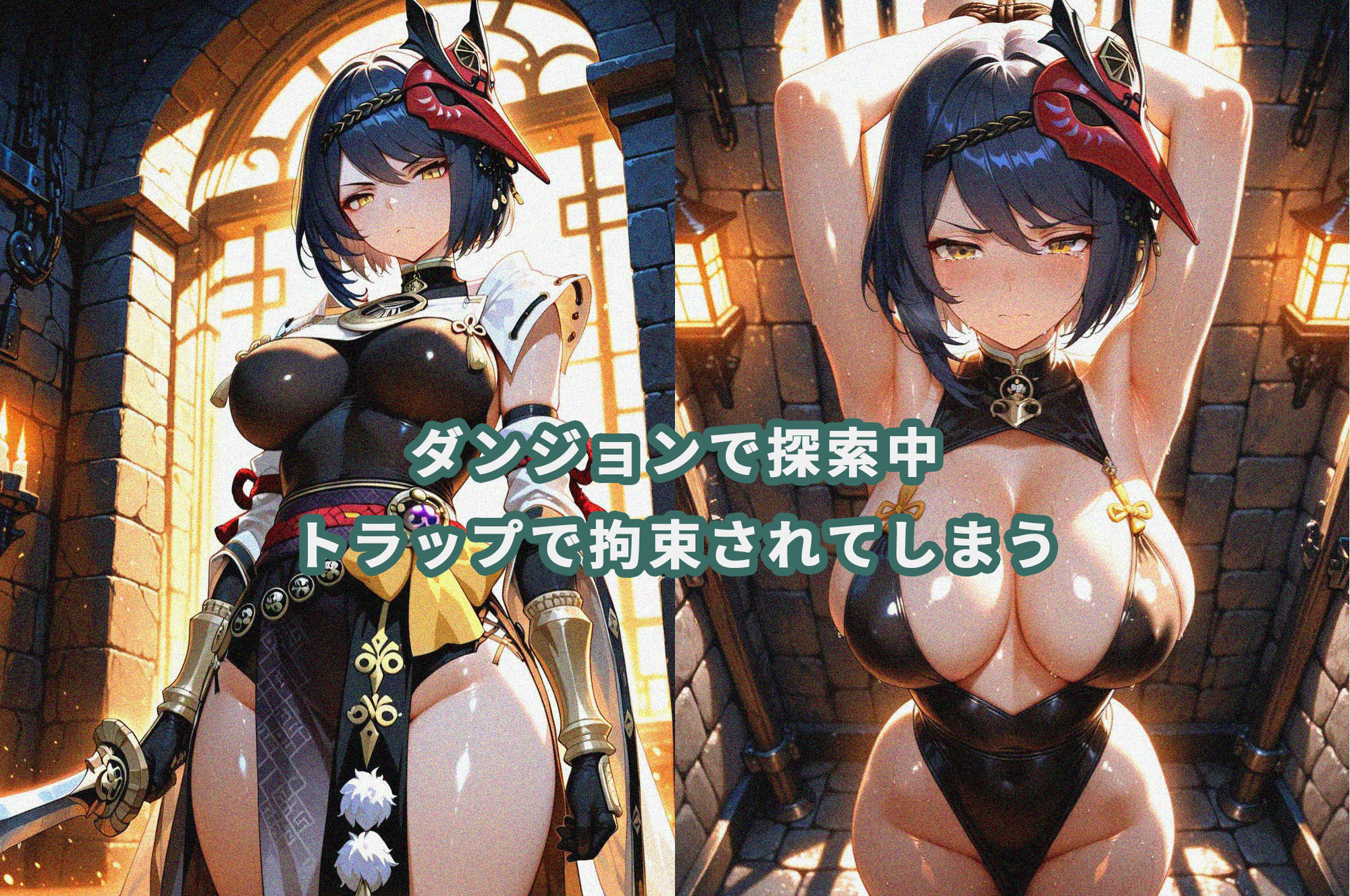 九○裟羅が研究所で人体改造される（ふたなり・妊娠） サンプル1ページ目