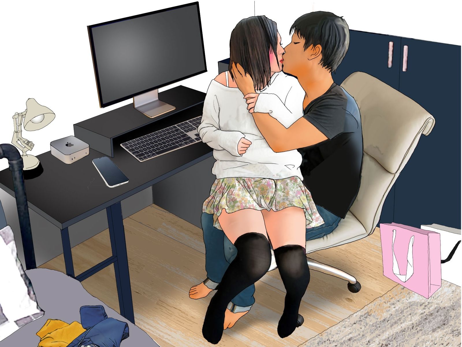 男の娘絵本「男の娘マニアックス8」男の娘・女装っ娘エッセイ サンプル2ページ目