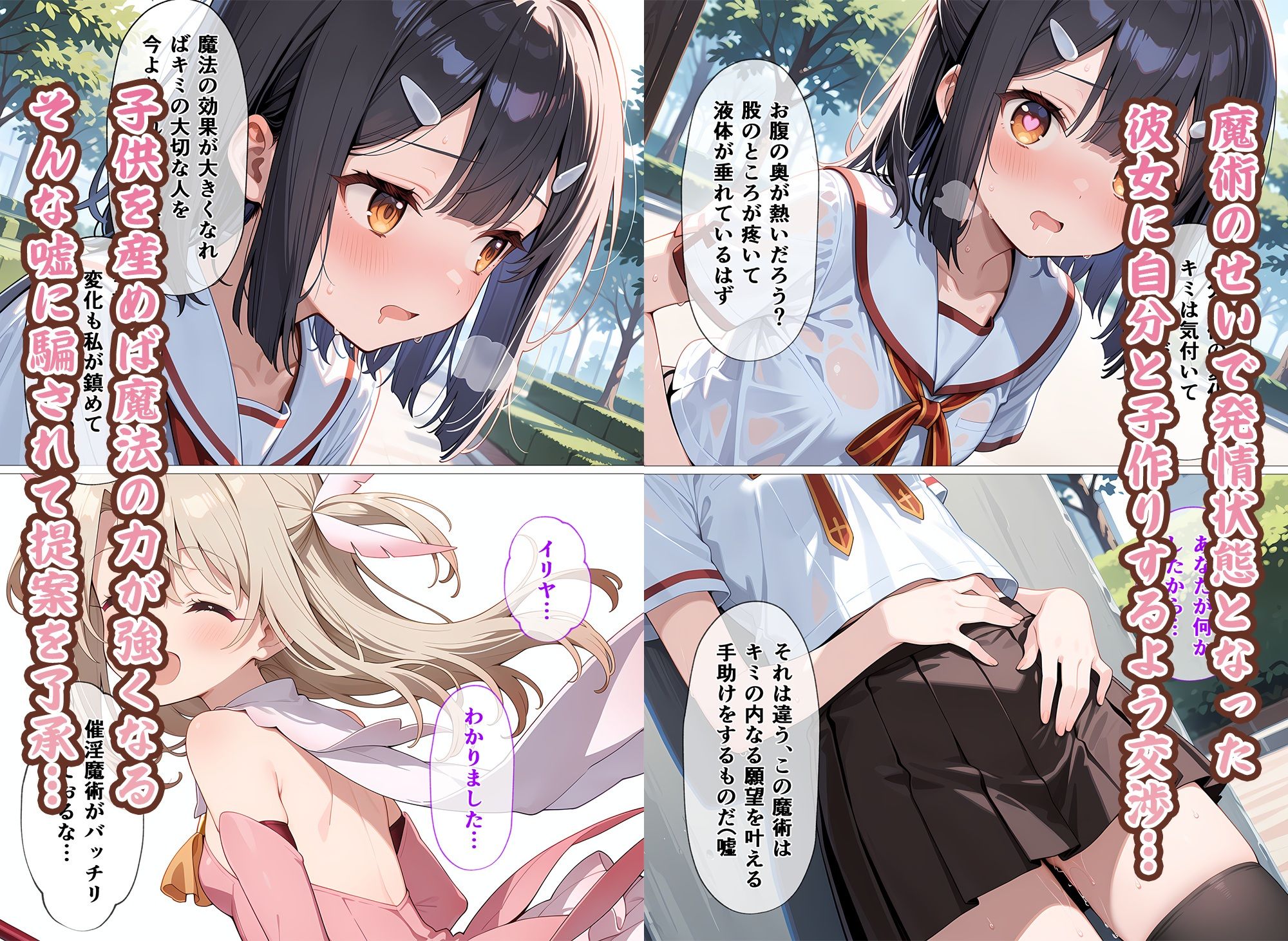 魔法少女母になる  〜美〇・エーデル〇ェルト〜 サンプル2ページ目