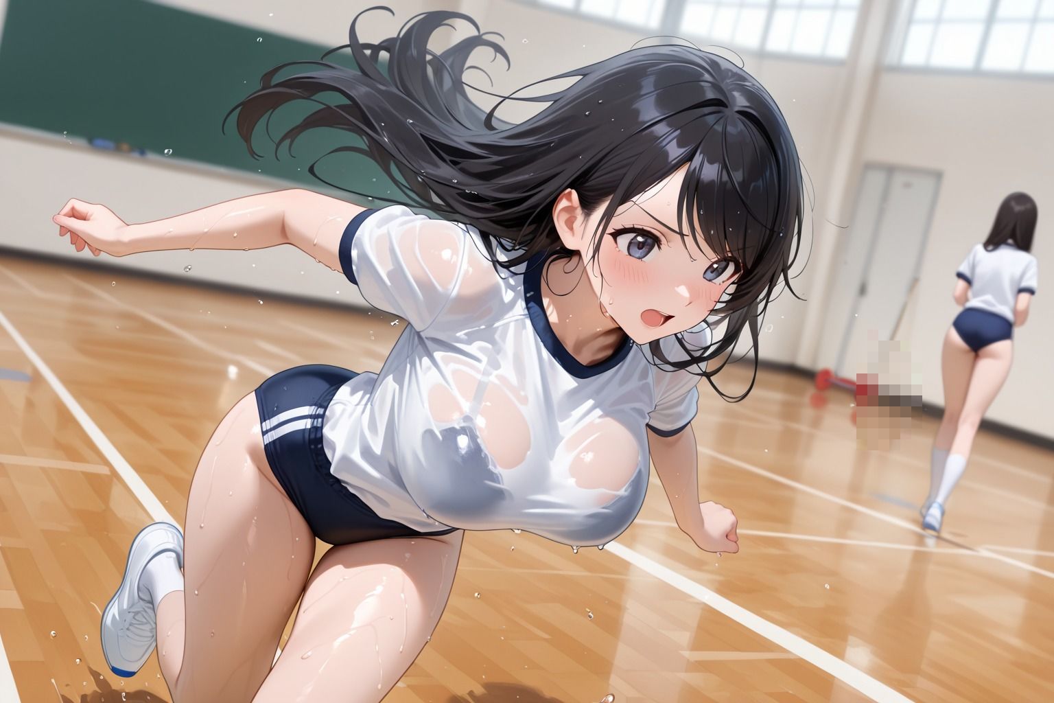 デブ教師の汗と精子にまみれた性教育を受けるブルマ女子 サンプル1ページ目