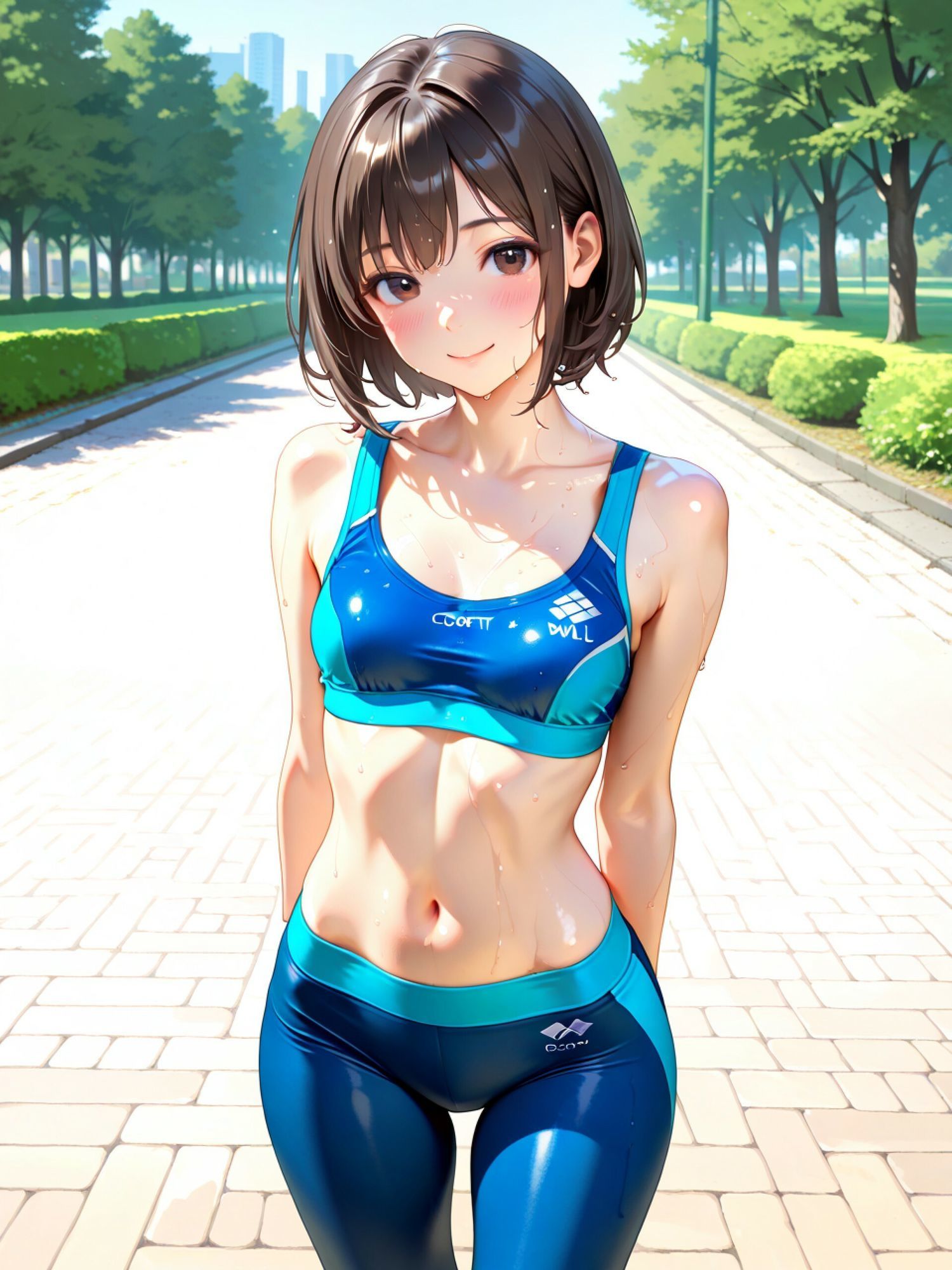 スポブラの女の子 サンプル1ページ目