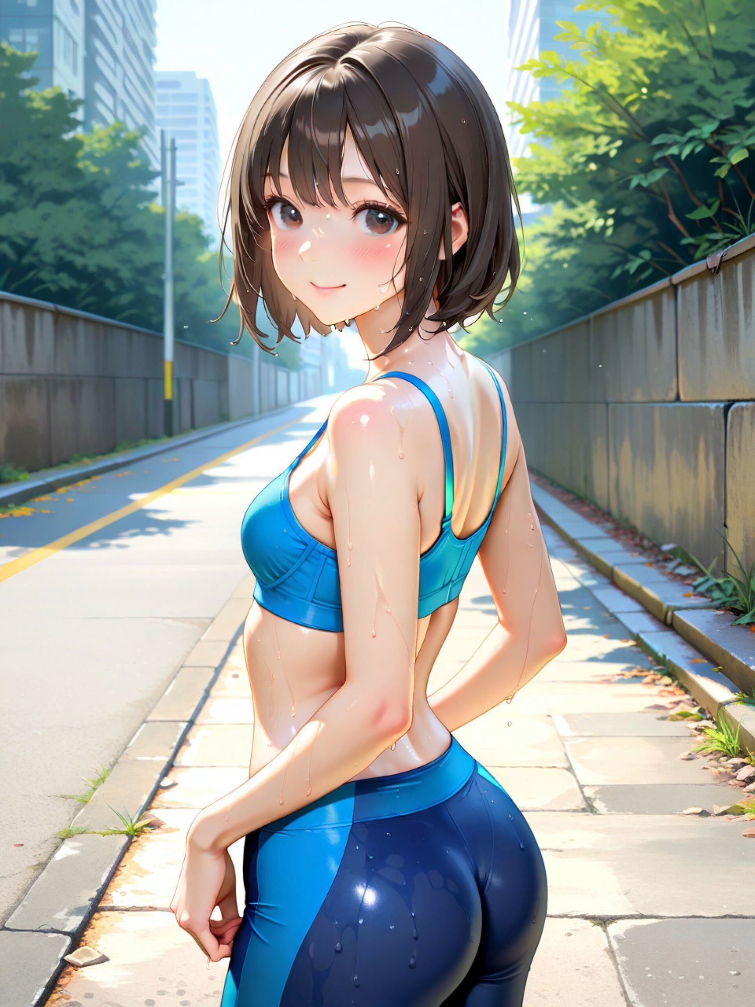 スポブラの女の子 サンプル2ページ目