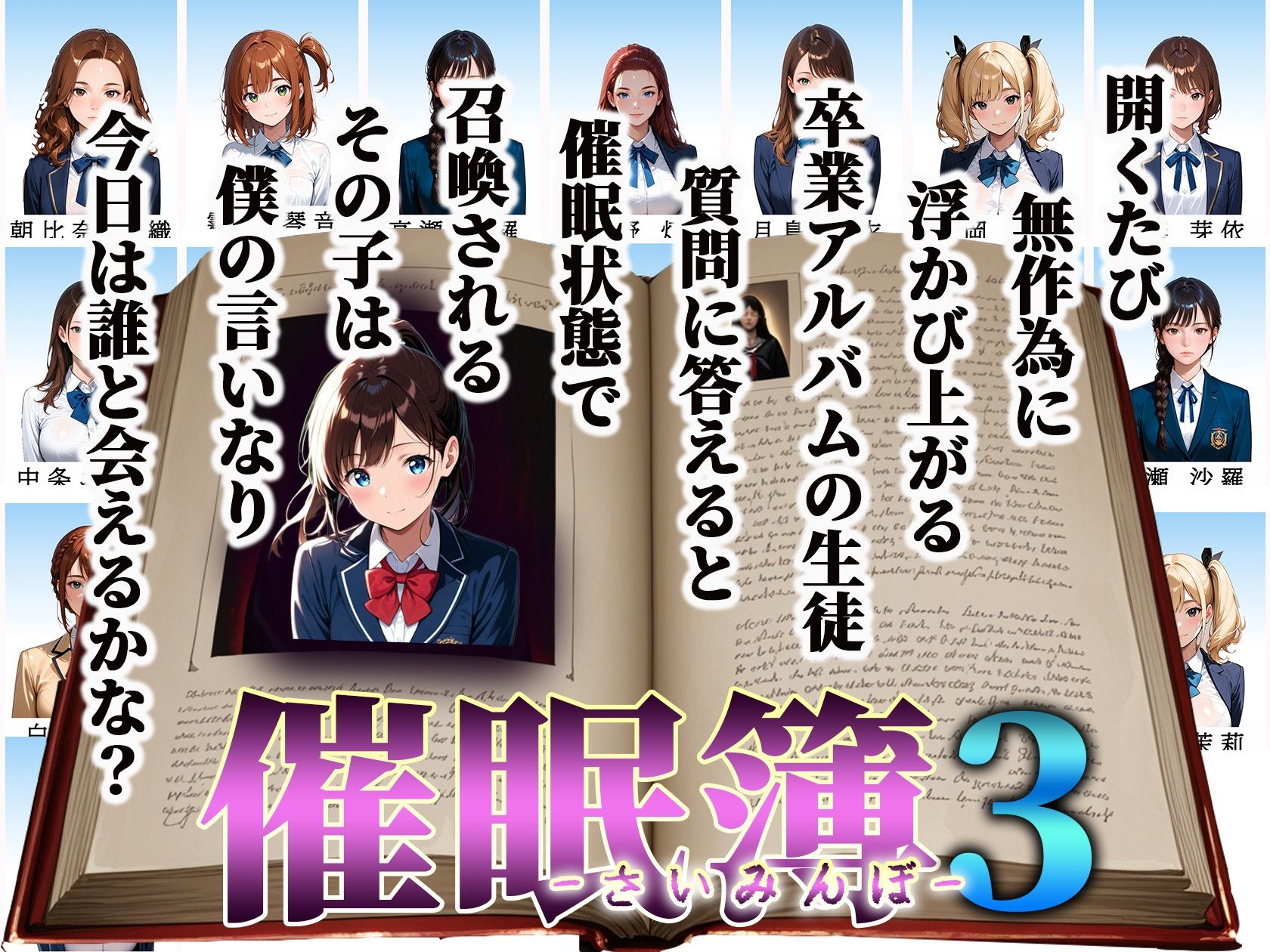 催●簿3  卒業アルバムはオナホリスト そのページに載った少女は僕の支配下 サンプル1ページ目