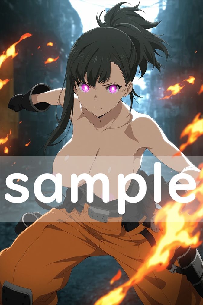 【揺れるおっぱい動画付】炎炎●消防隊 限界突破Ver サンプル3ページ目