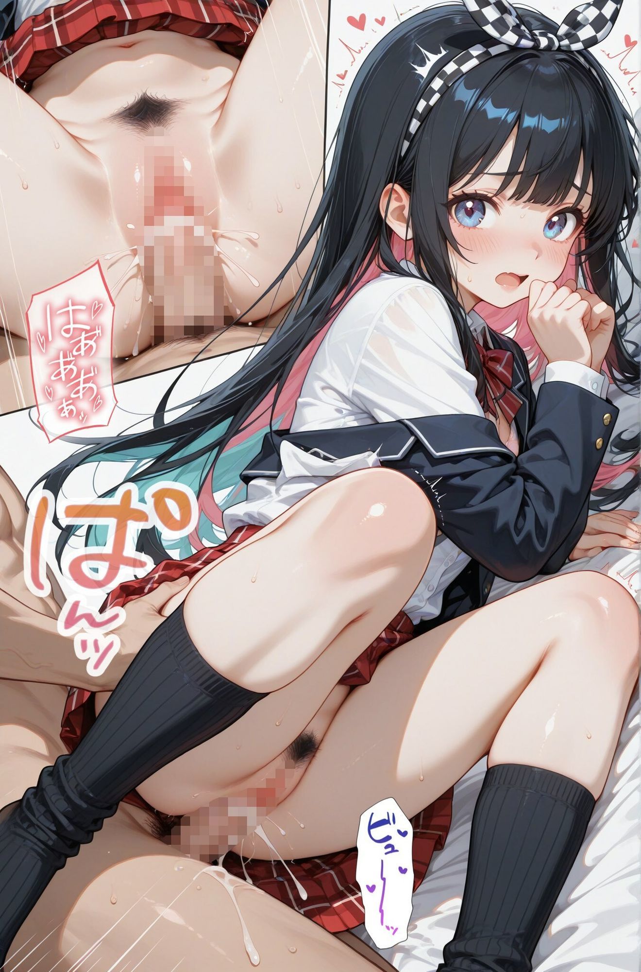 萌え萌えJ◯女体観察2  まん毛未処理お○んこを見せてください！…からの種付け連続絶頂！ サンプル8ページ目