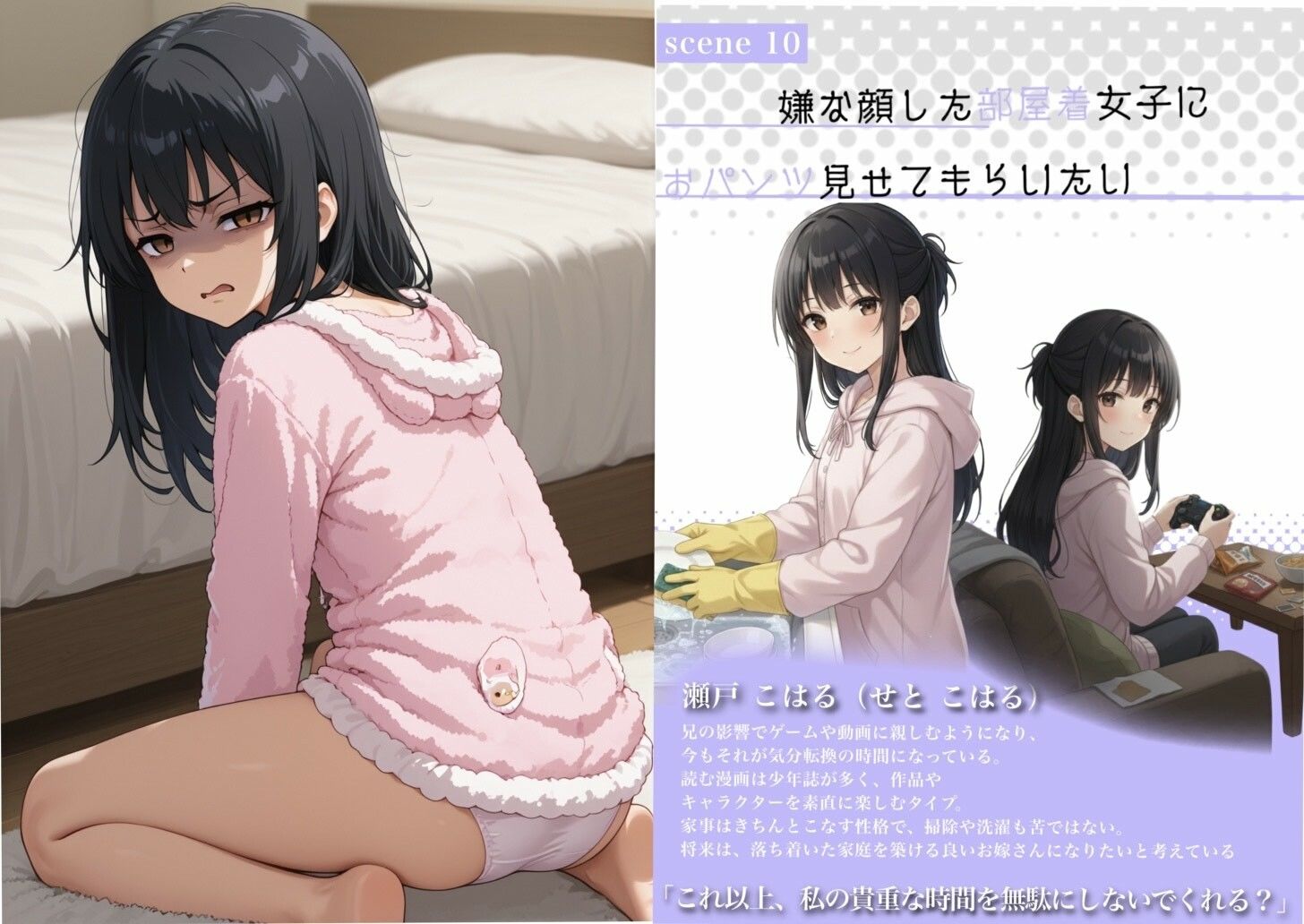 嫌な顔した女子におパンツ見せてもらいたい本 サンプル2ページ目