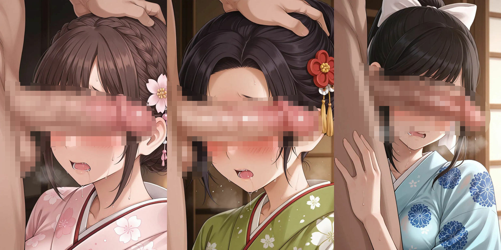 振り袖乱れ咲き（前編） サンプル2ページ目