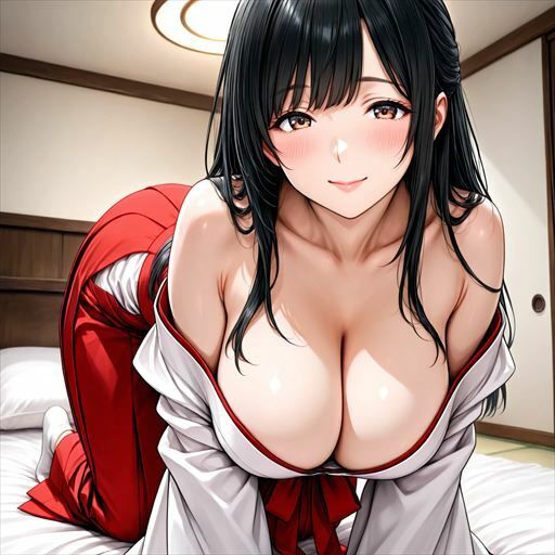 巨乳×巫女 サンプル5ページ目