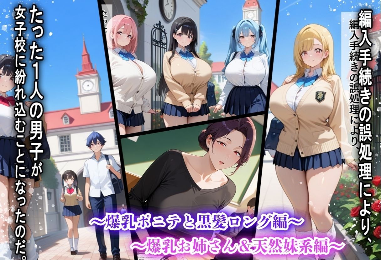 間違って女子校に入学したらムチムチ女子校生に毎日中出しを要求される学園生活〜総集編01〜 サンプル2ページ目
