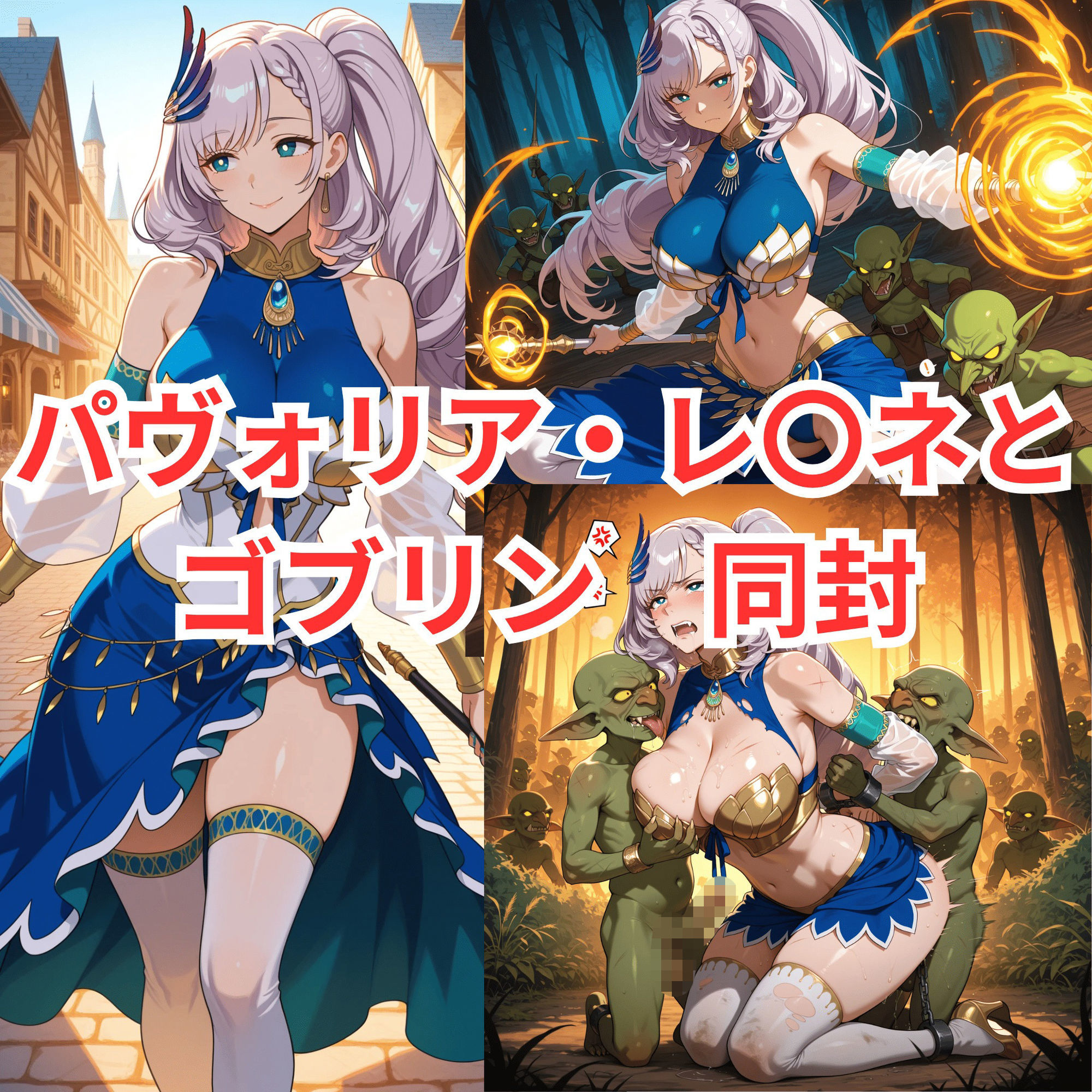輪堂〇速の壁尻＆パヴォリア・レ〇ネとゴブリン サンプル6ページ目