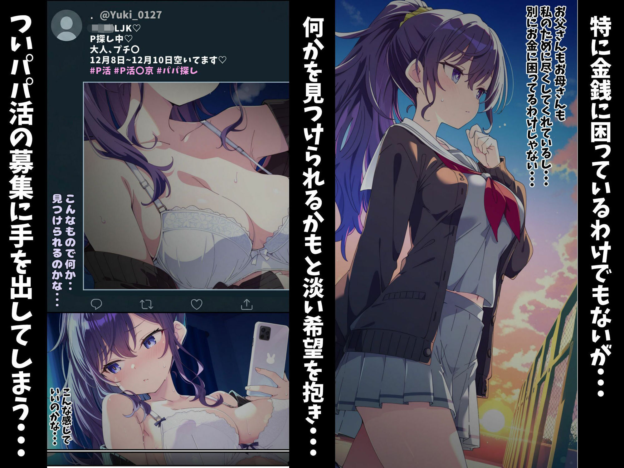 パパ活のセカイ〜ま〇ゆ編〜 サンプル3ページ目