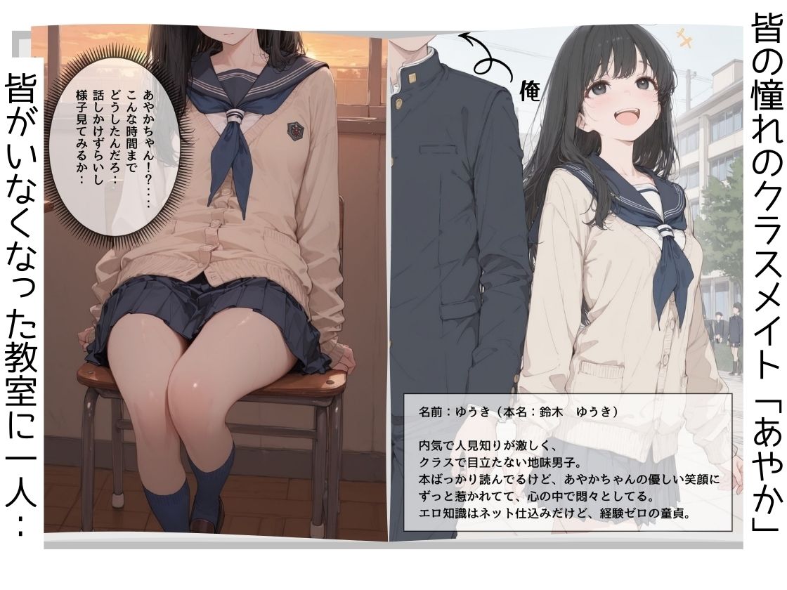 童貞の僕が憧れの子と金玉空っぽになるまでSEXしまくった件 サンプル1ページ目