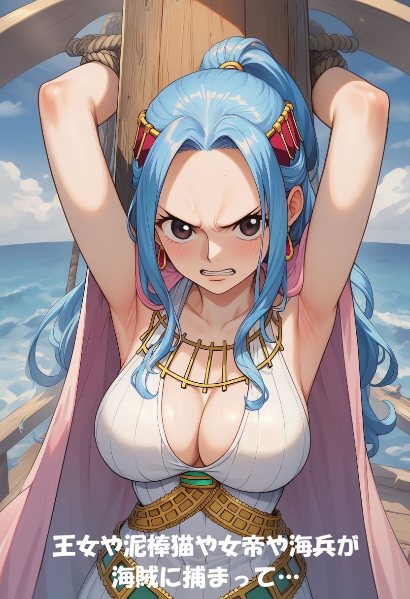 〇NEPIECEおっぱいレ●プAIイラスト集 サンプル1ページ目